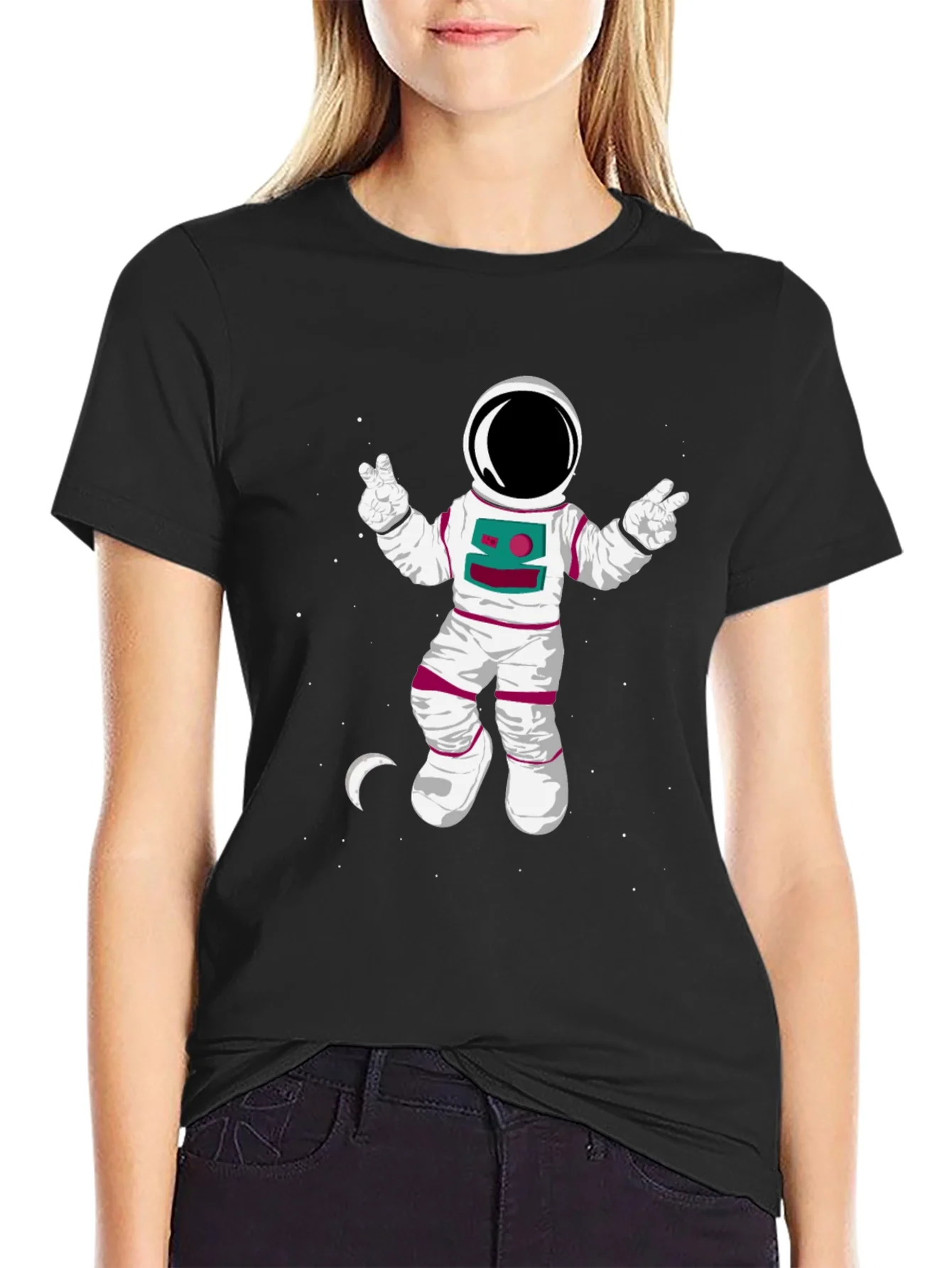 Camiseta Hombre Astronauta Espacial Dise?o Divertido