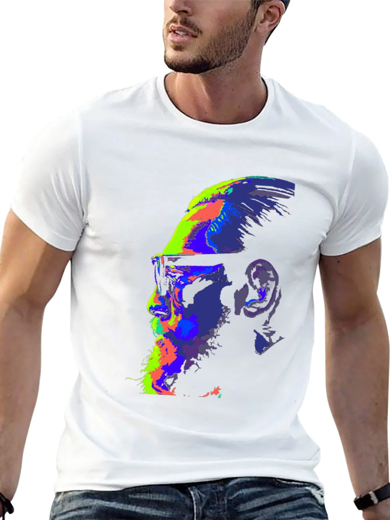 Rebbecca Vibrant McGregor Graphic Print Black T-Shirt