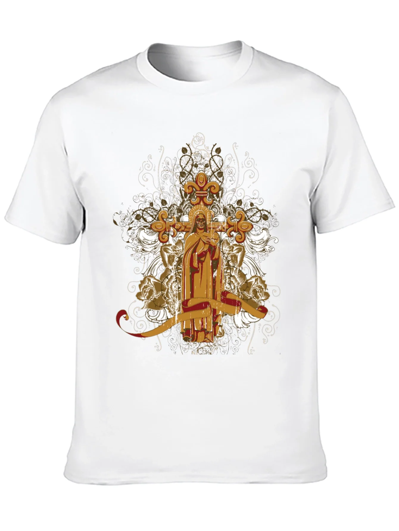 Rebbecca Gothic Skull & Cross T-Shirt