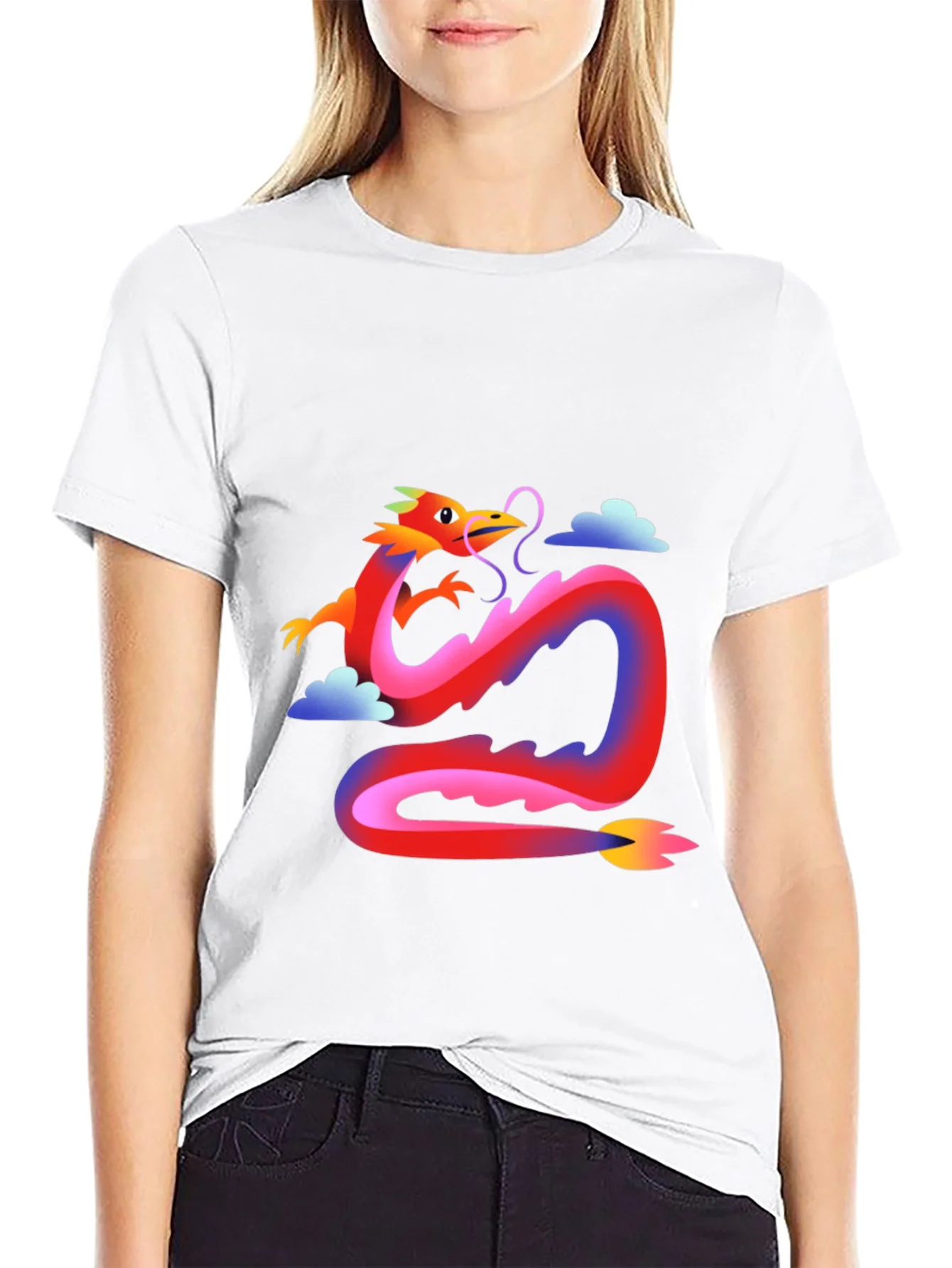 Rebbecca Dragon Graphic Tee - Stylish Casual Wear
