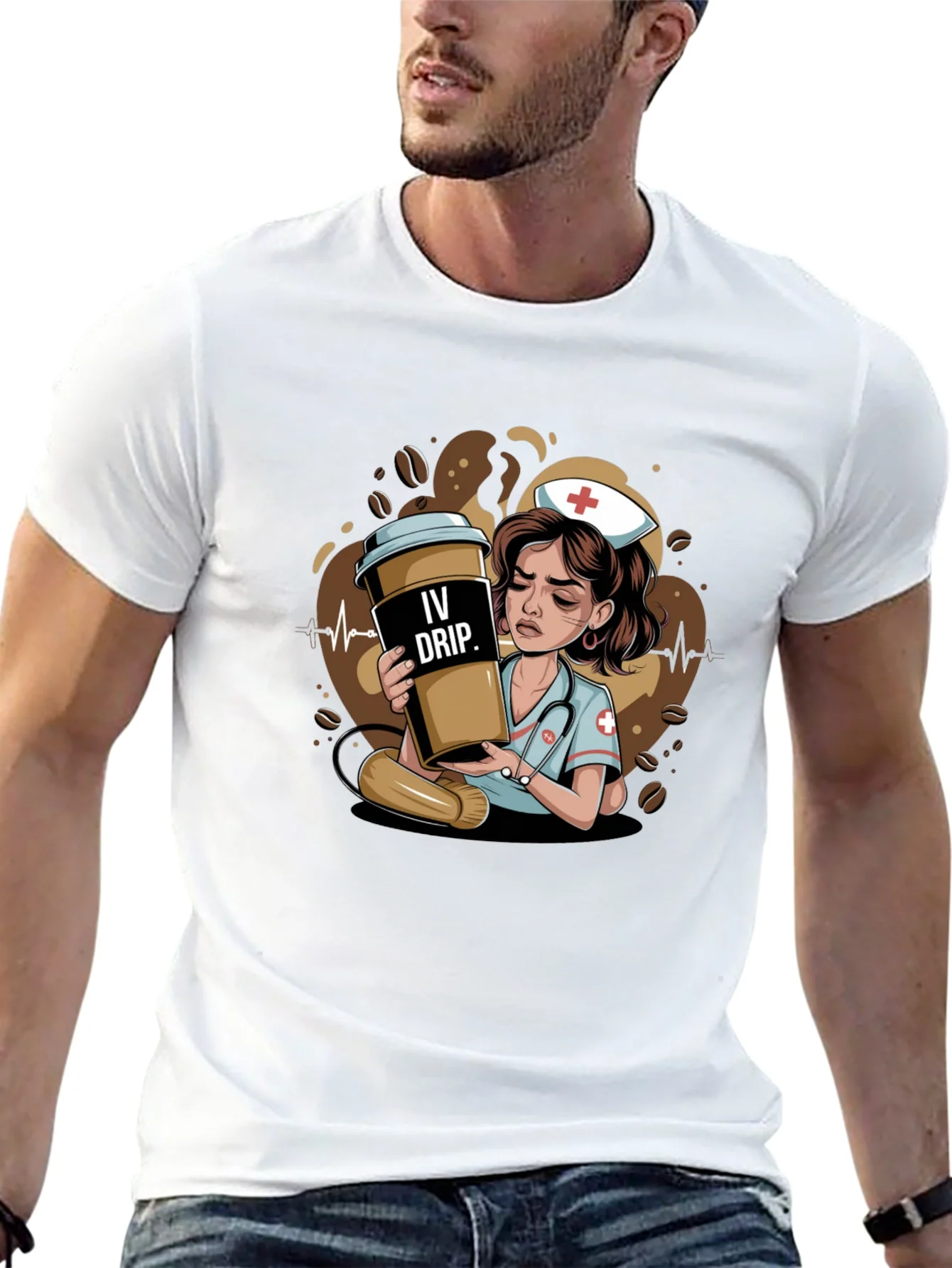 Rebbecca IV Drip Nurse Graphic Tee - Coffee Lover