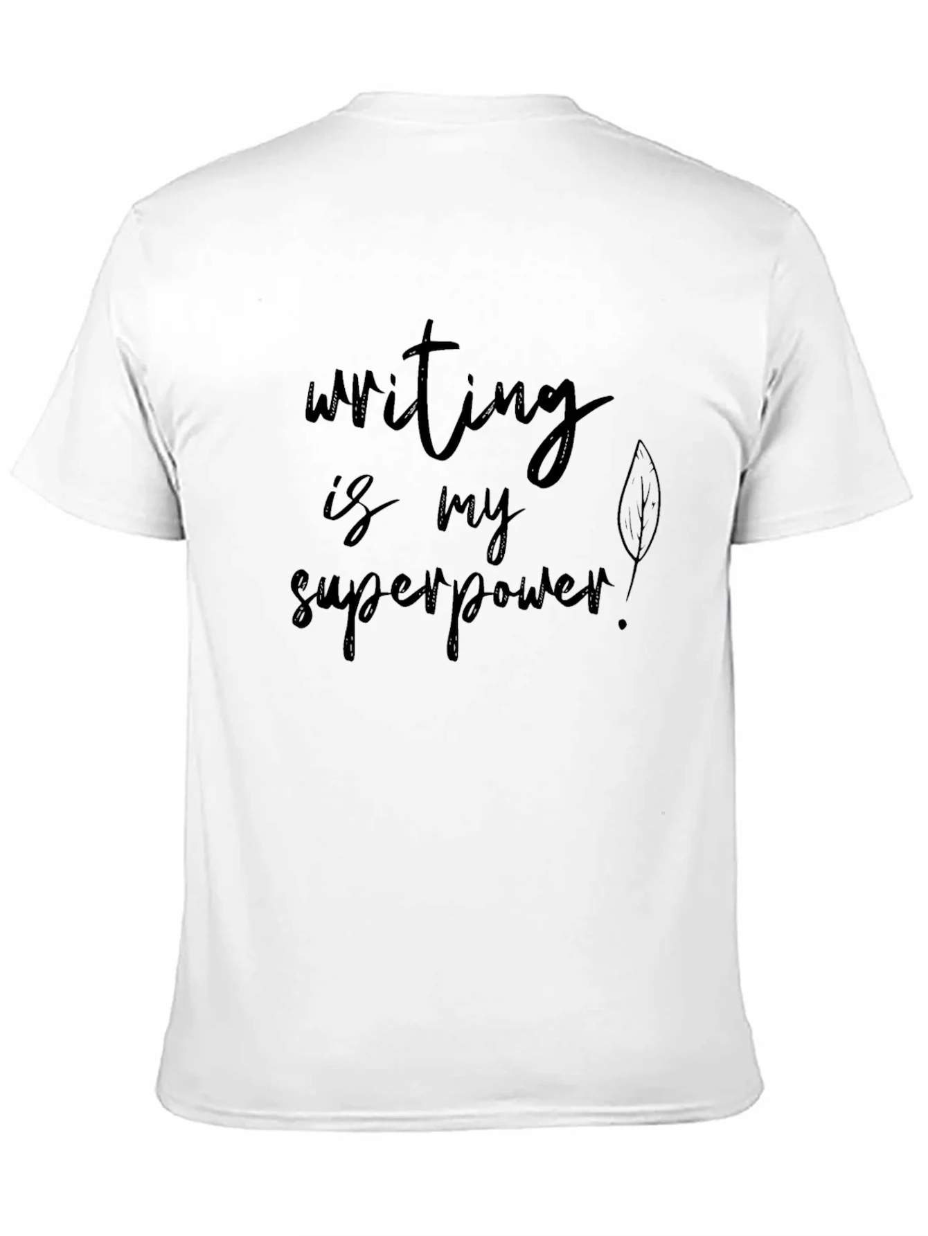 Camiseta Negra: Escribir es mi Superpoder