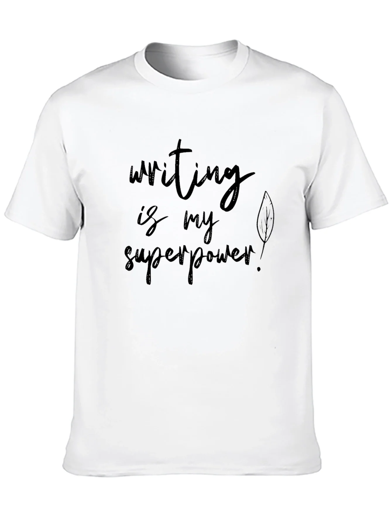 Camiseta Negra: Escribir es mi Superpoder