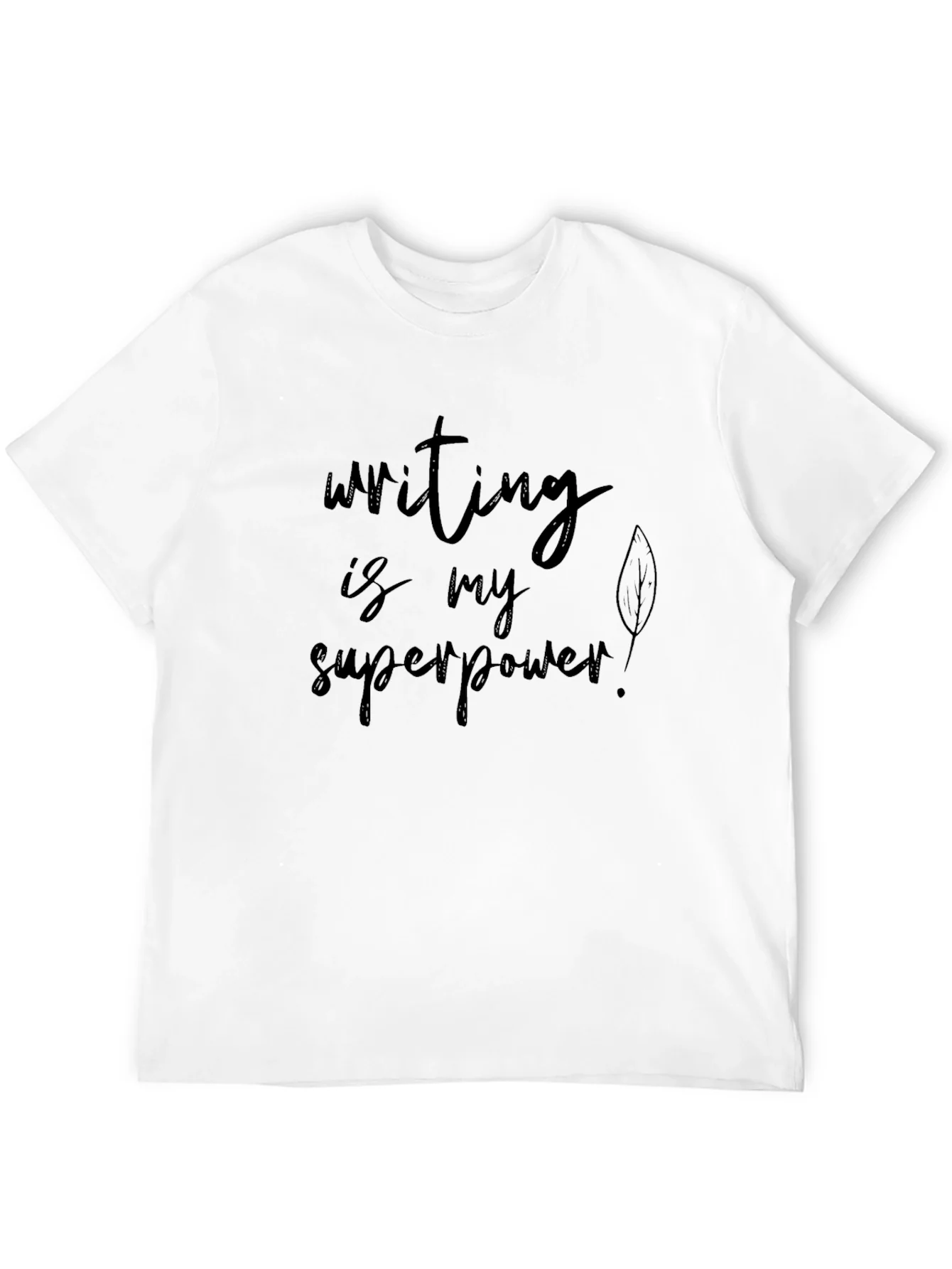 Camiseta Negra: Escribir es mi Superpoder