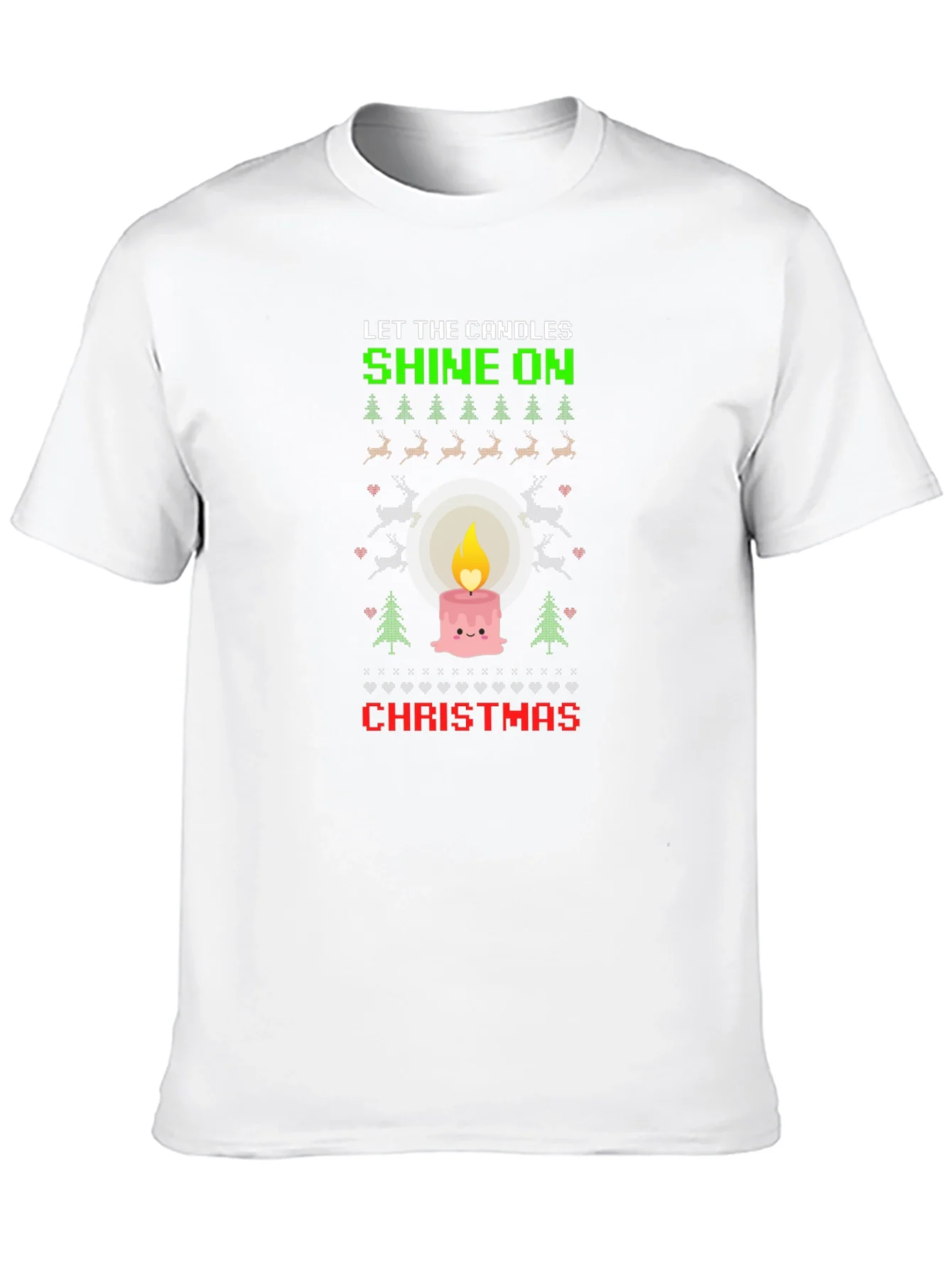 Rebbecca Christmas Candle T-Shirt - Holiday Festive Tee