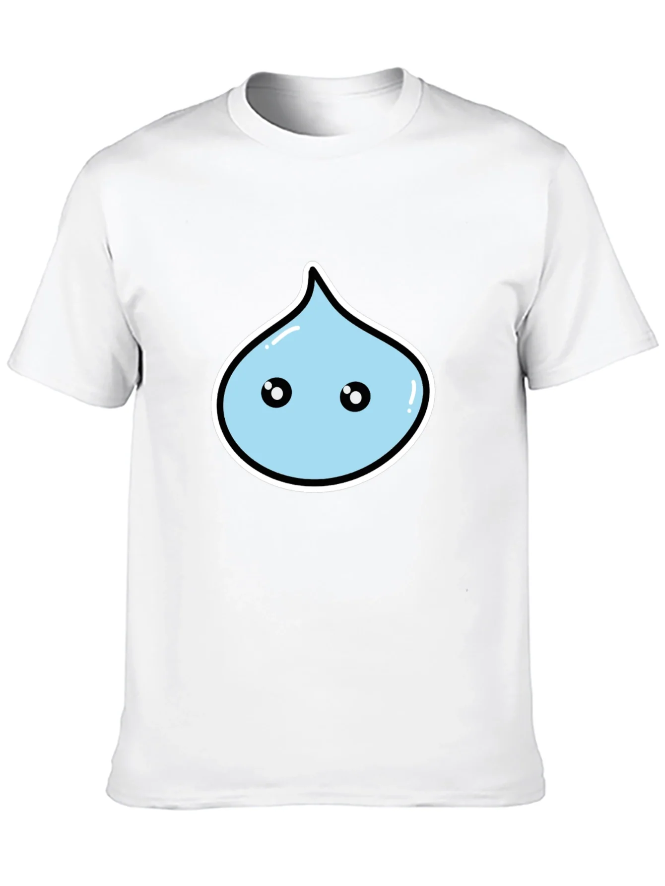 Rebbecca Kawaii Droplet Graphic Black T-Shirt
