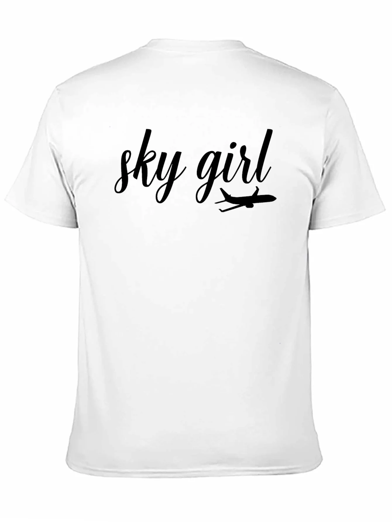 Camiseta Negra Sky Girl para Amantes de la Aviaci¨®n