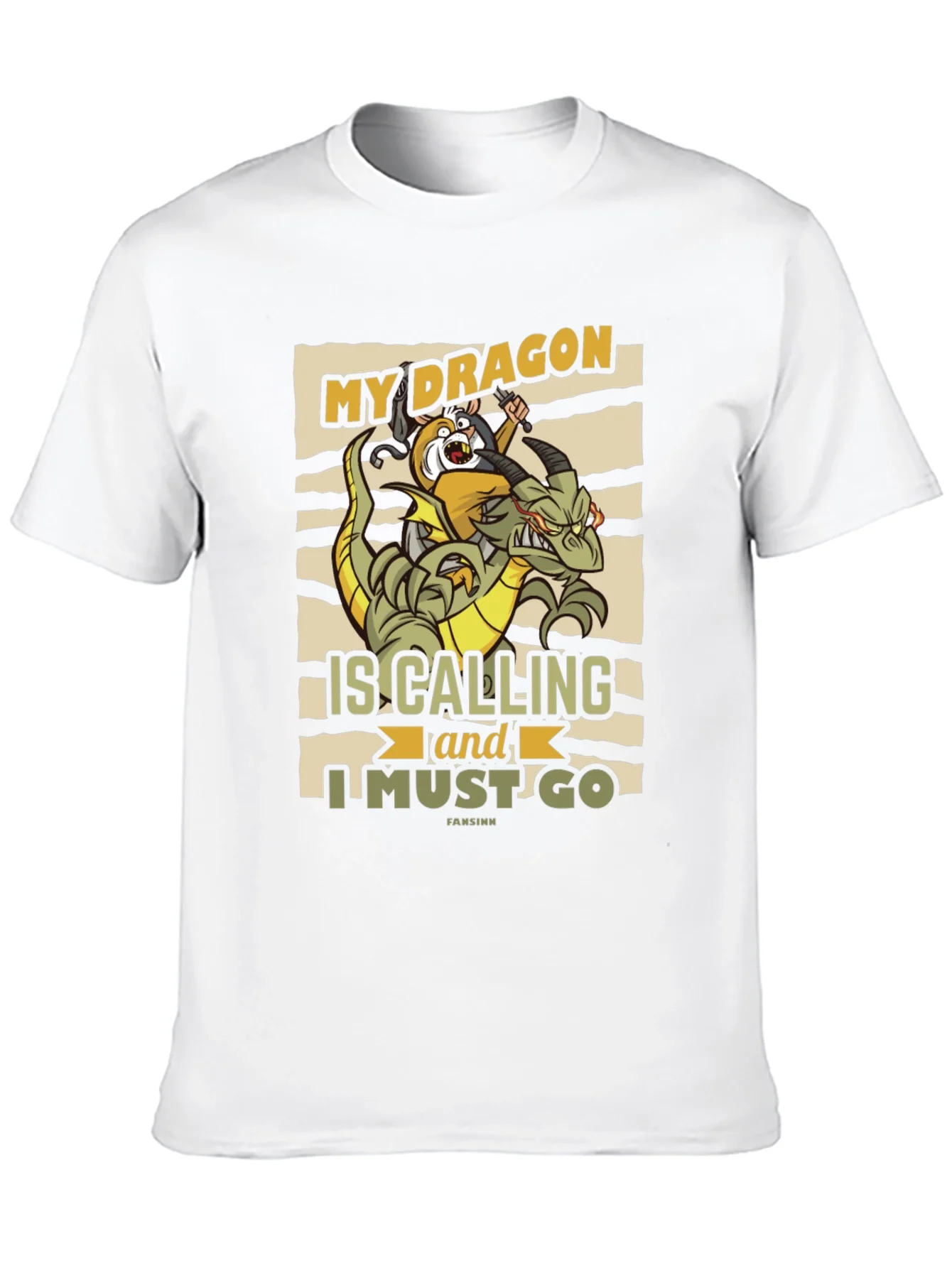 Camiseta Negra My Dragon is Calling
