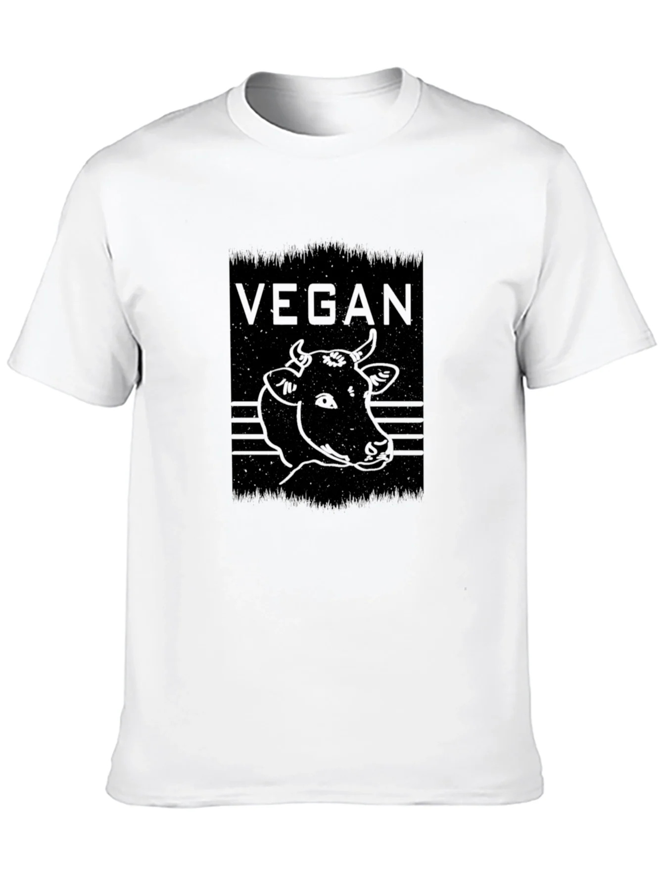 Rebbecca Vegan Cow Graphic Tee - Black