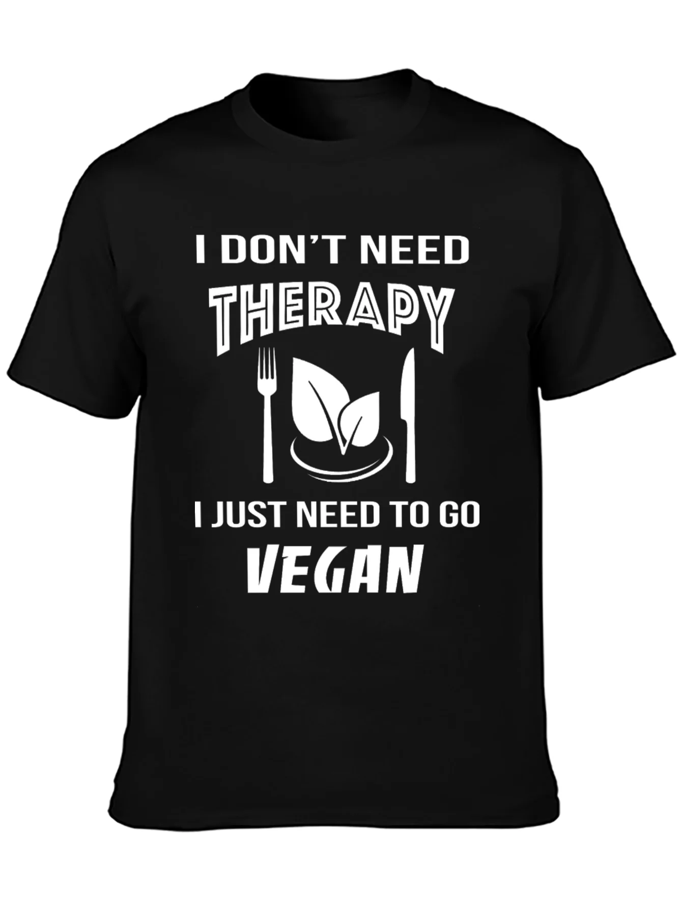 Camiseta Vegana: No Necesito Terapia ?Solo Ser Vegano!