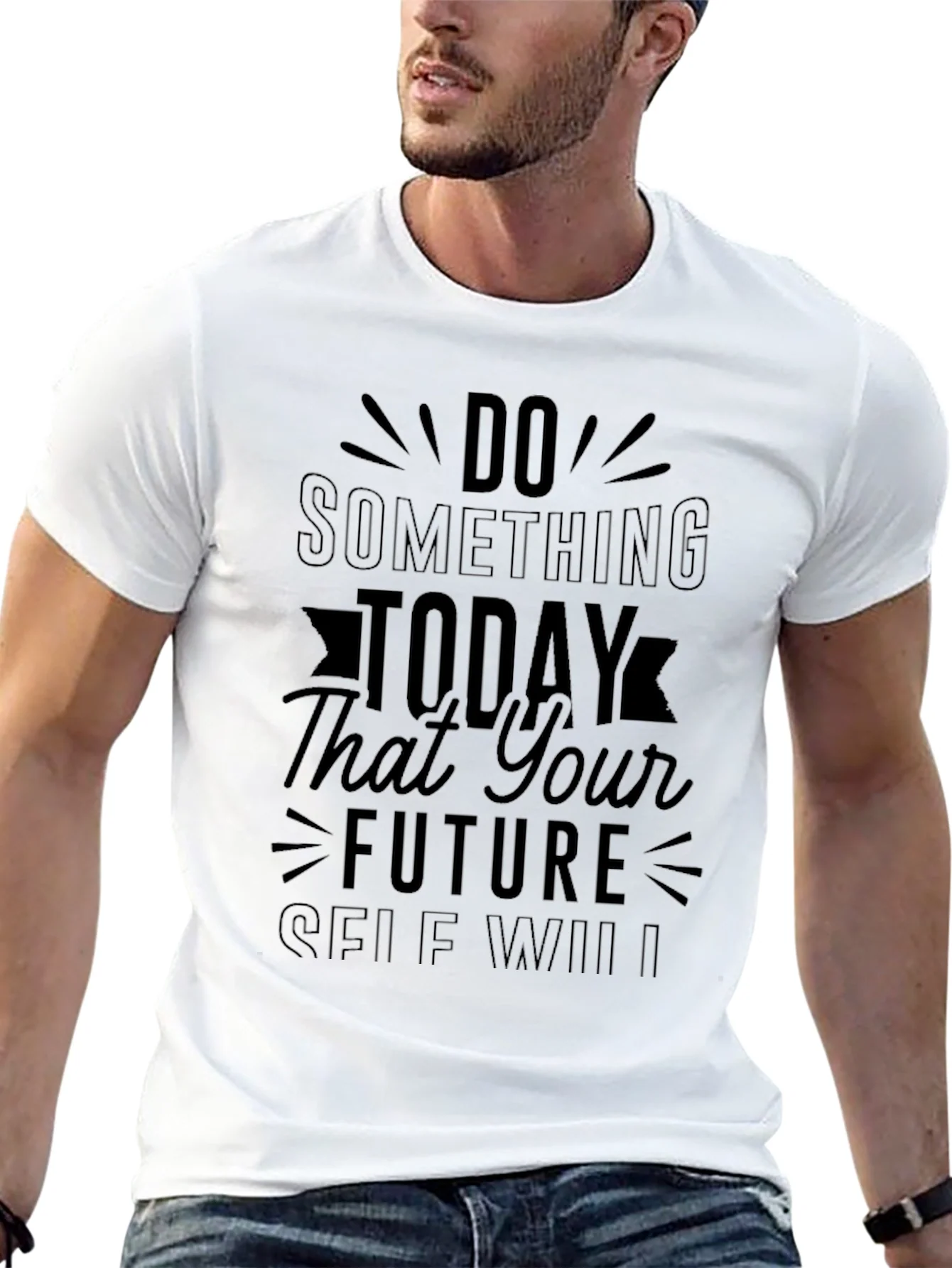 Rebbecca Inspirational Quote Black Graphic T-Shirt