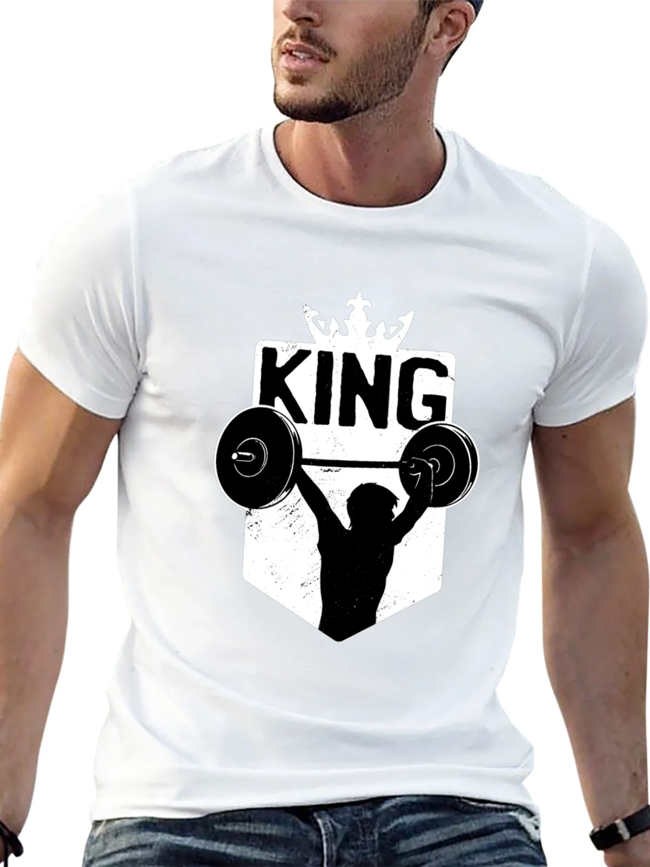 Rebbecca King Weightlifting Graphic T-Shirt - Black