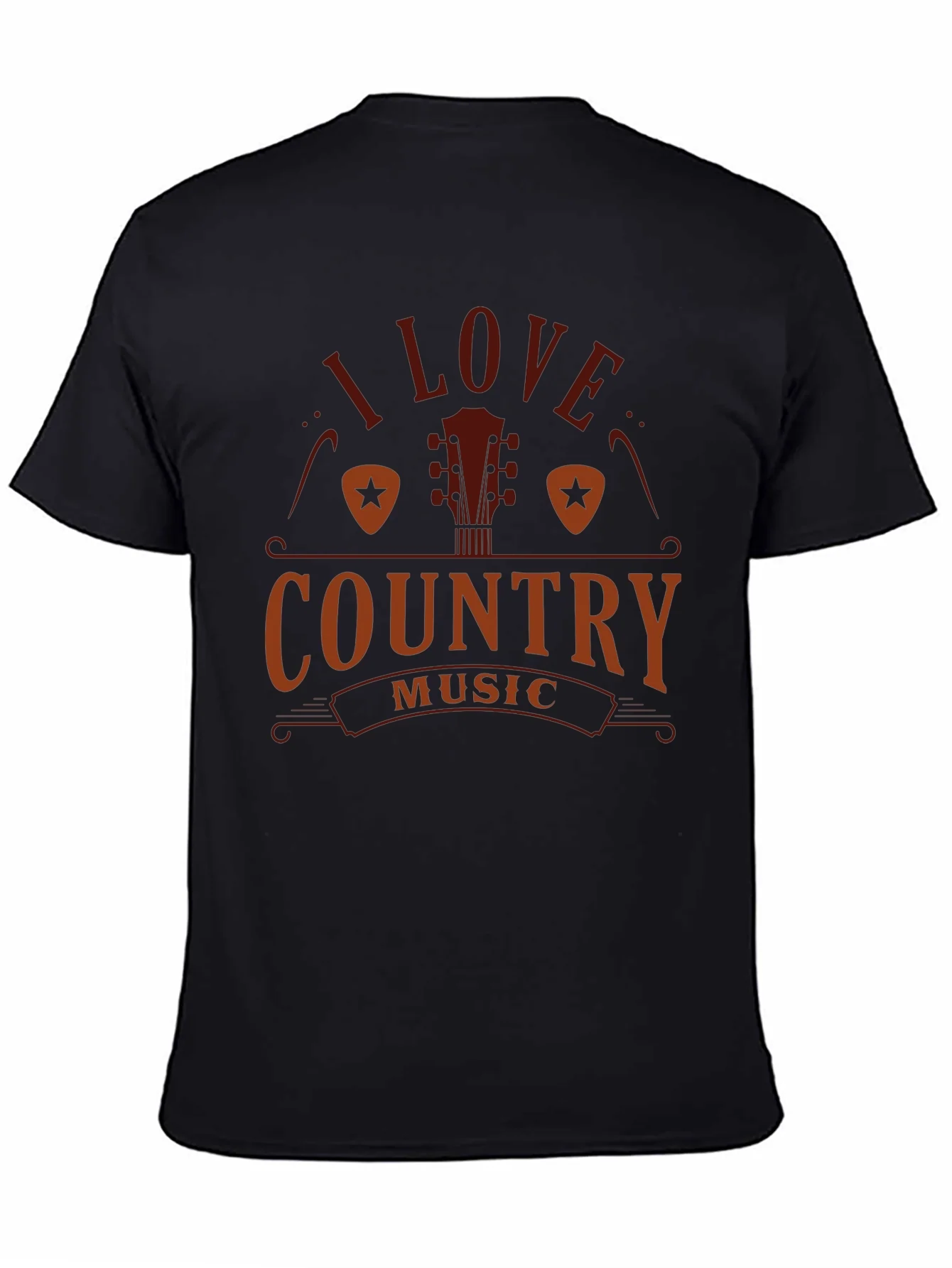 Camiseta Negra I Love Country Music