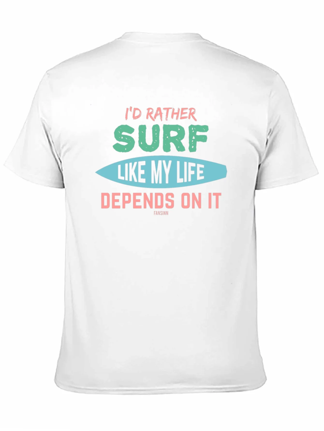 Camiseta Negra Prefiero Surfear Dise?o Original