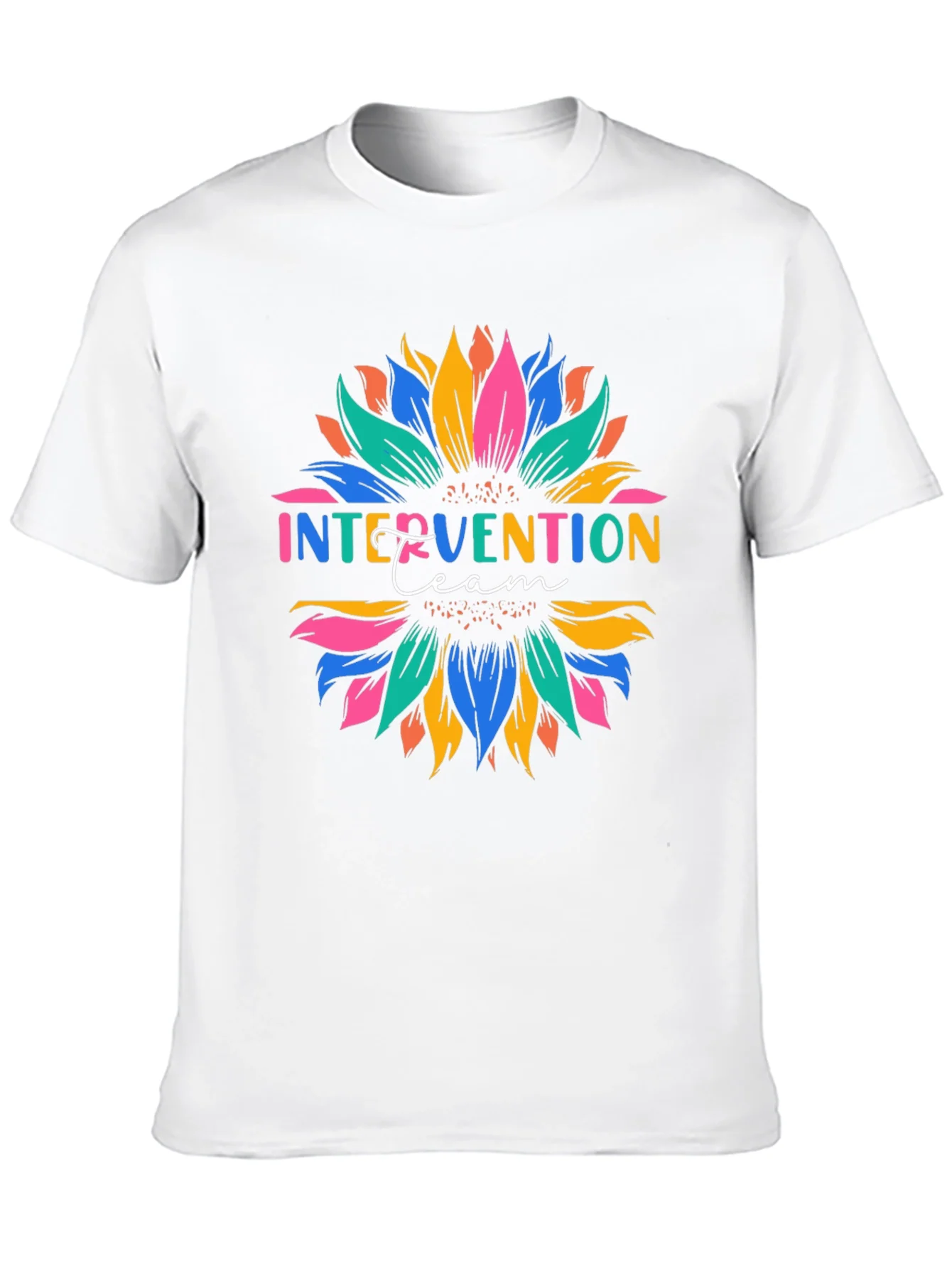 Rebbecca Intervention Team Sunflower Graphic T-Shirt