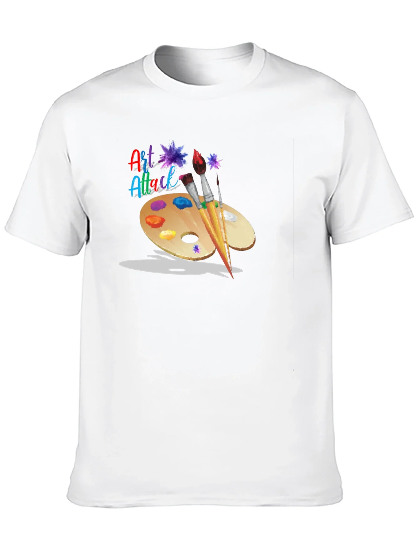 Rebbecca Art Attack T-Shirt: Artistic Palette Design