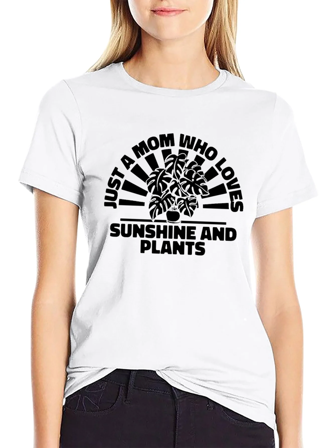 Camiseta Negra: Mam¨¢ Ama Sol y Plantas