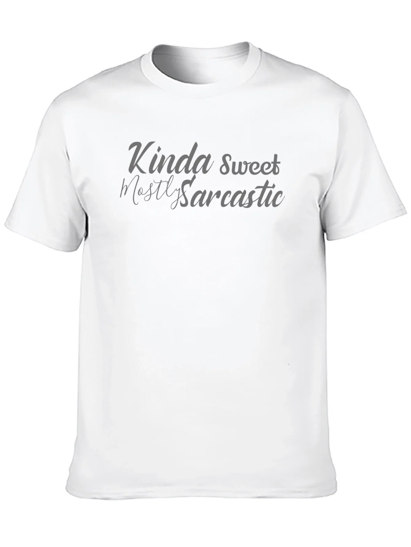 Camiseta Negra: Kinda Sweet Mostly Sarcastic
