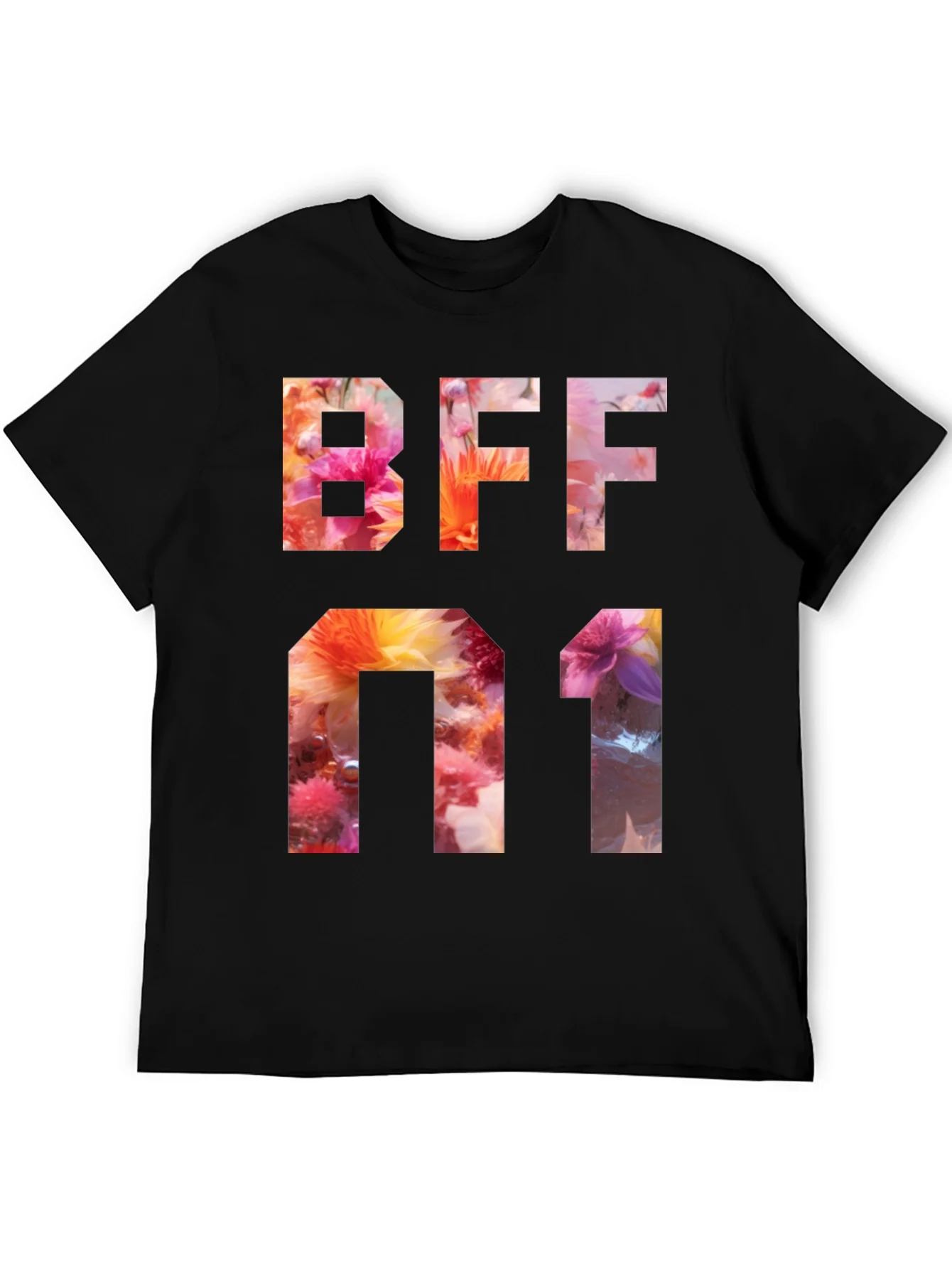 Camiseta BFF #1 Floral - Dise?o Exclusivo