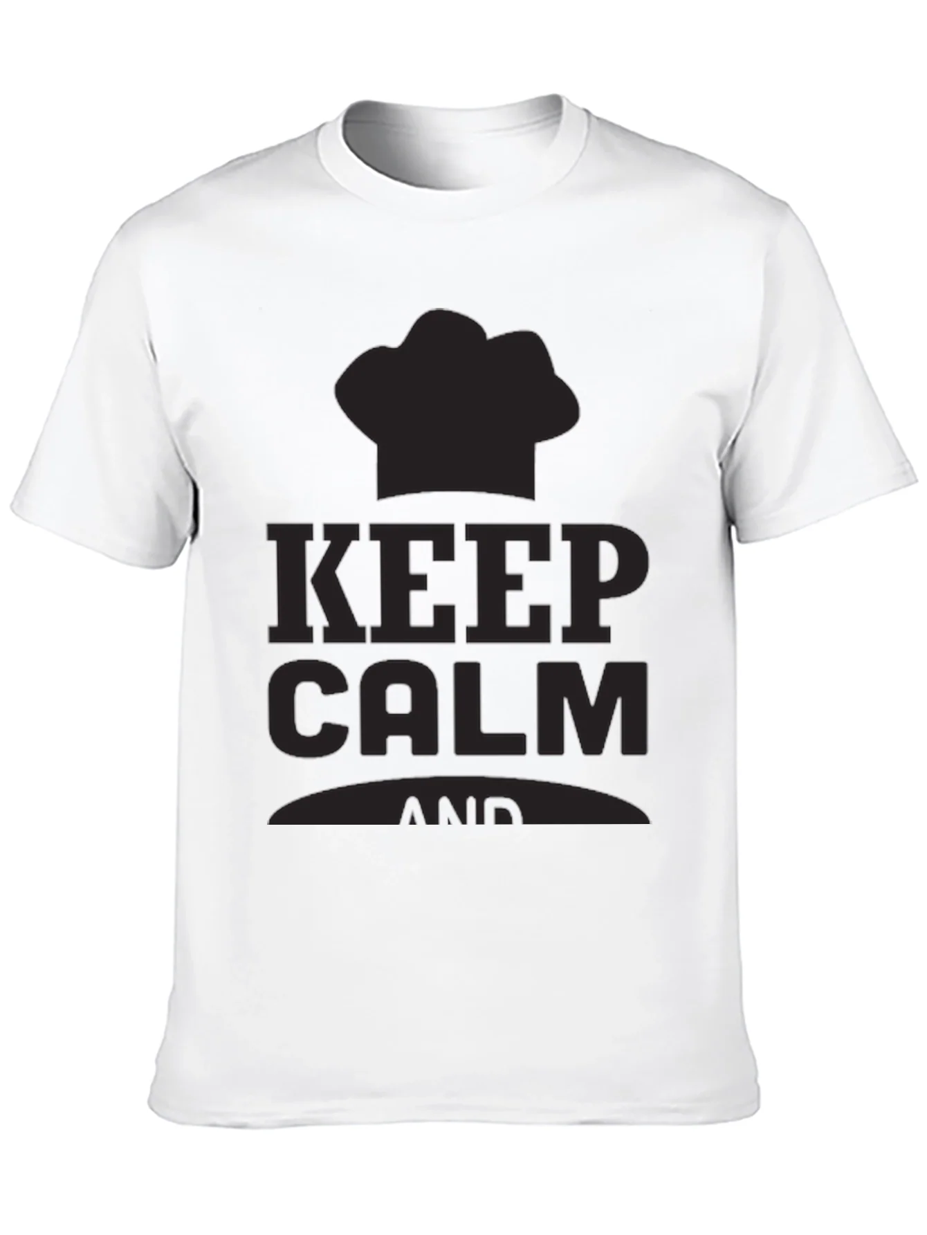 Rebbecca Keep Calm Chef T-Shirt - Black