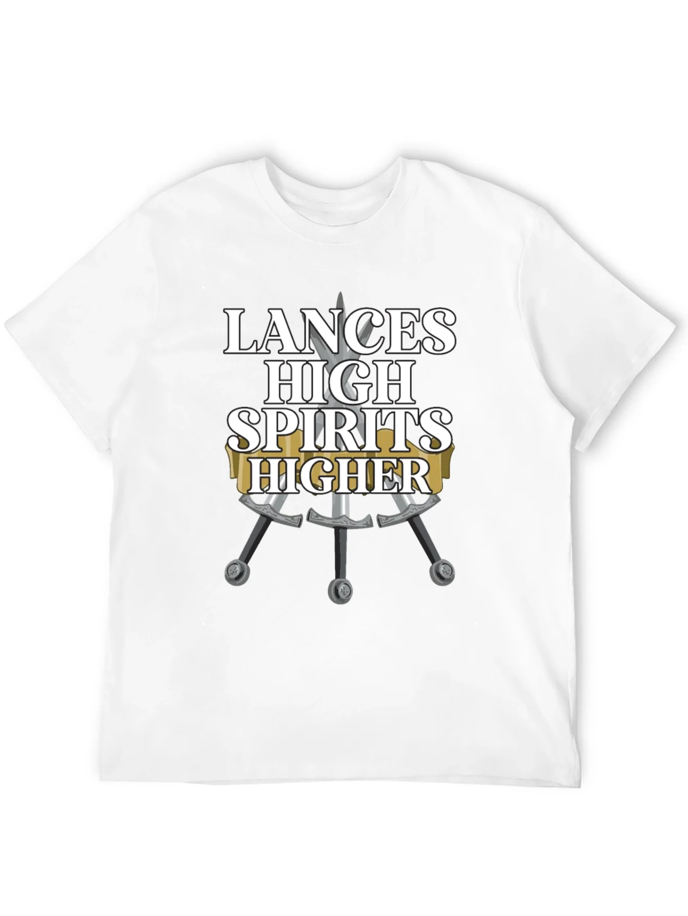 Camiseta Negra Lances High Spirits Higher