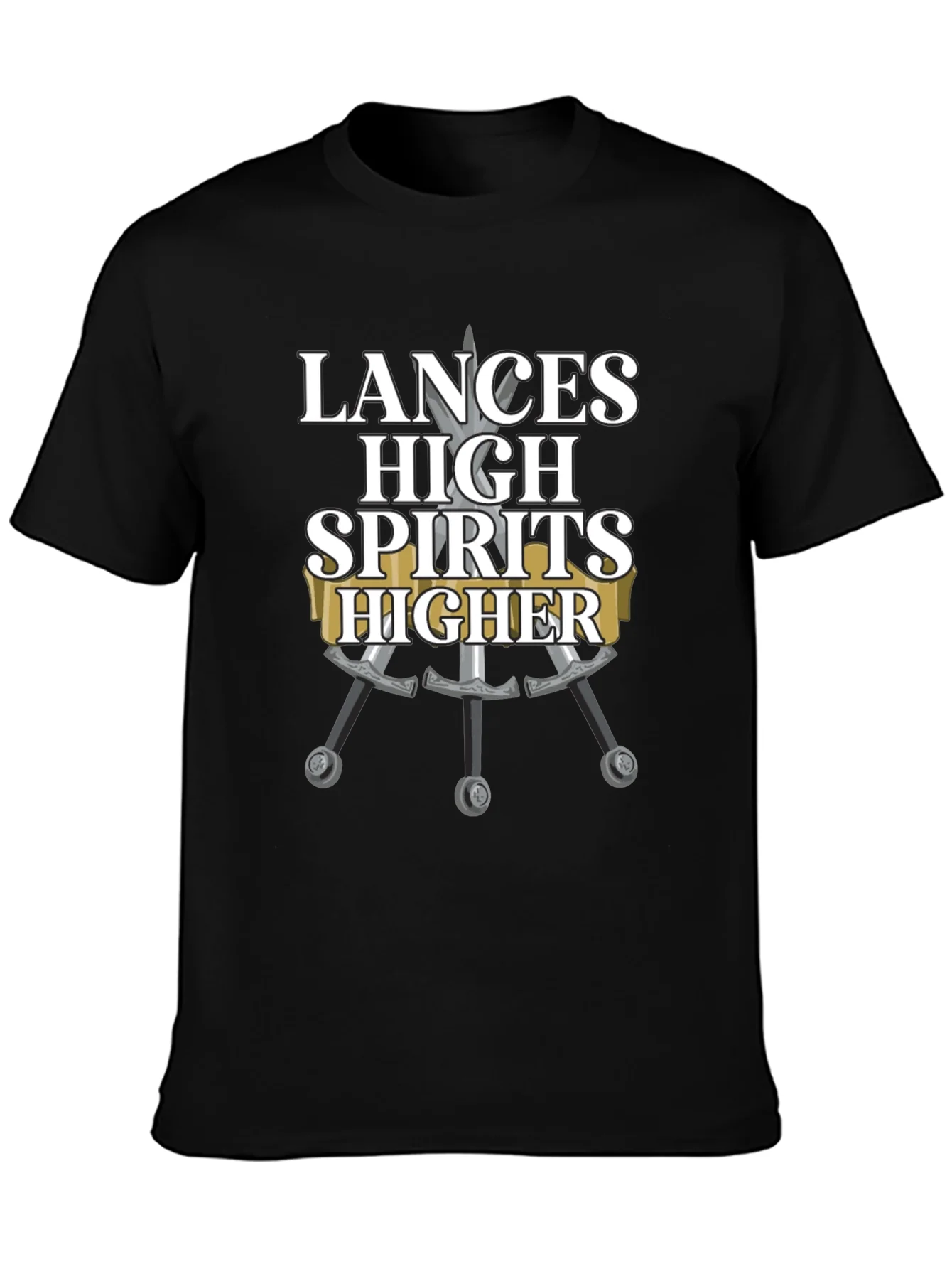 Camiseta Negra Lances High Spirits Higher