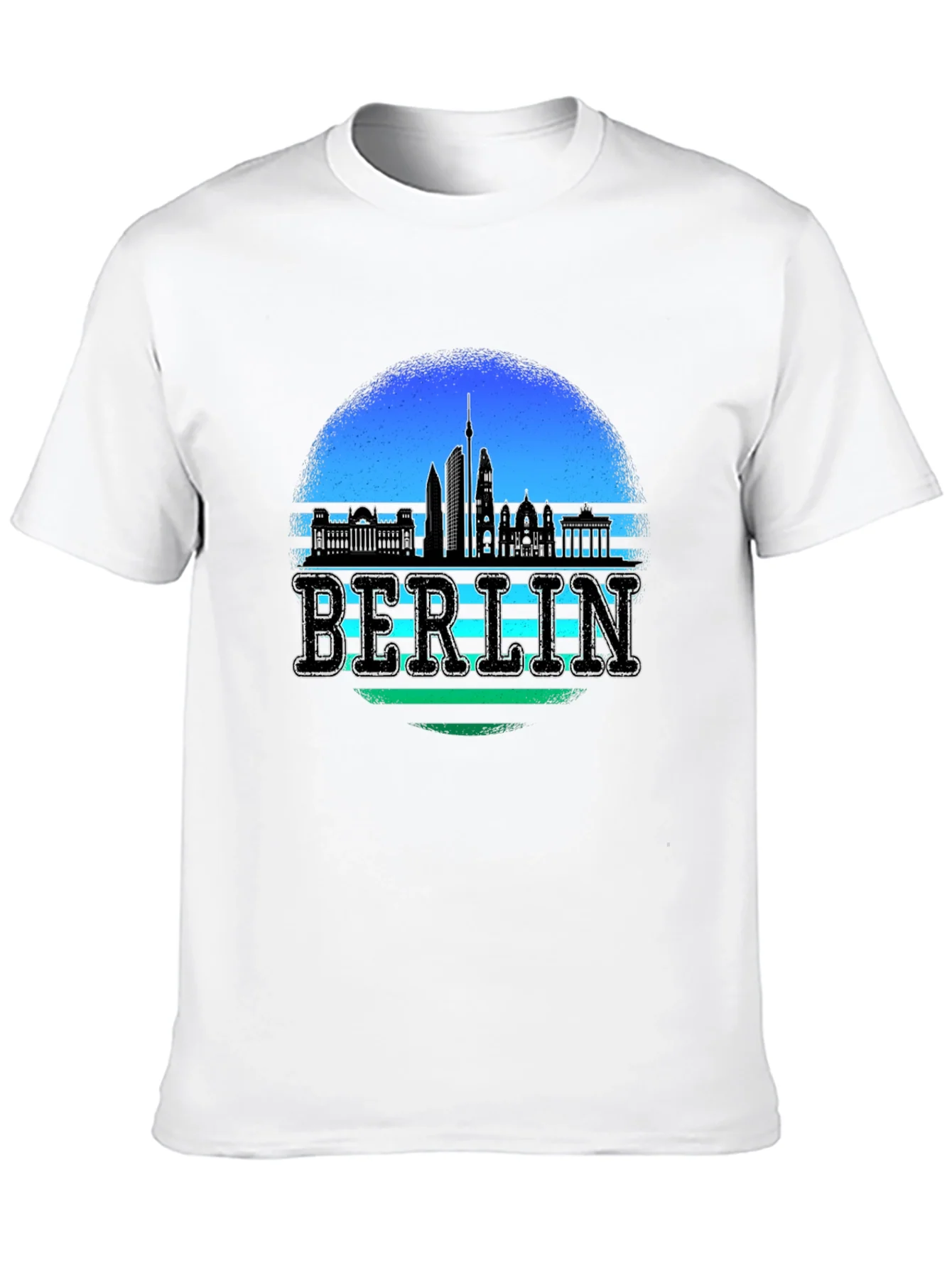 Camiseta Negra Berlin Skyline