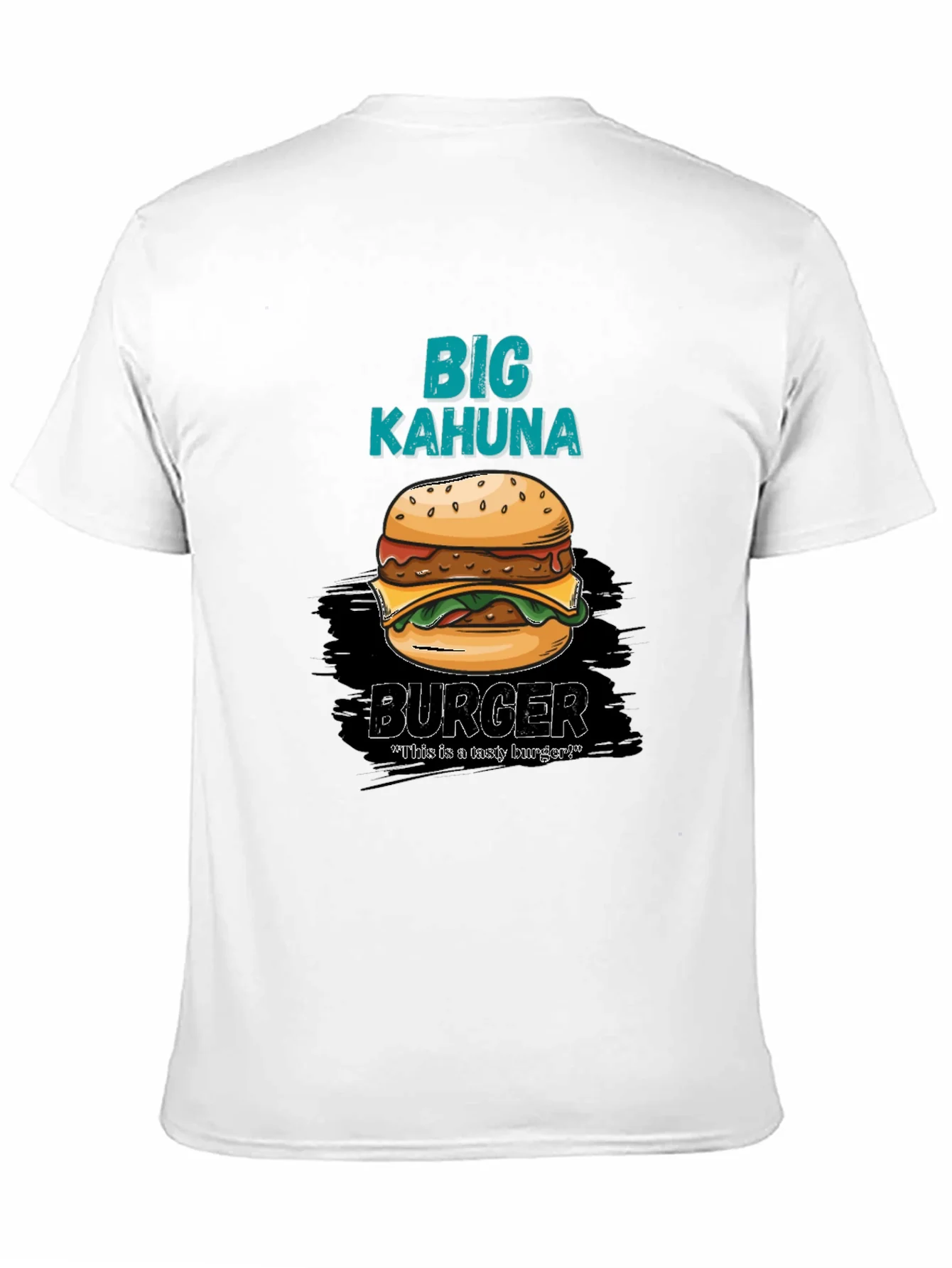 Camiseta Hombre Negra Estampado Big Kahuna Burger
