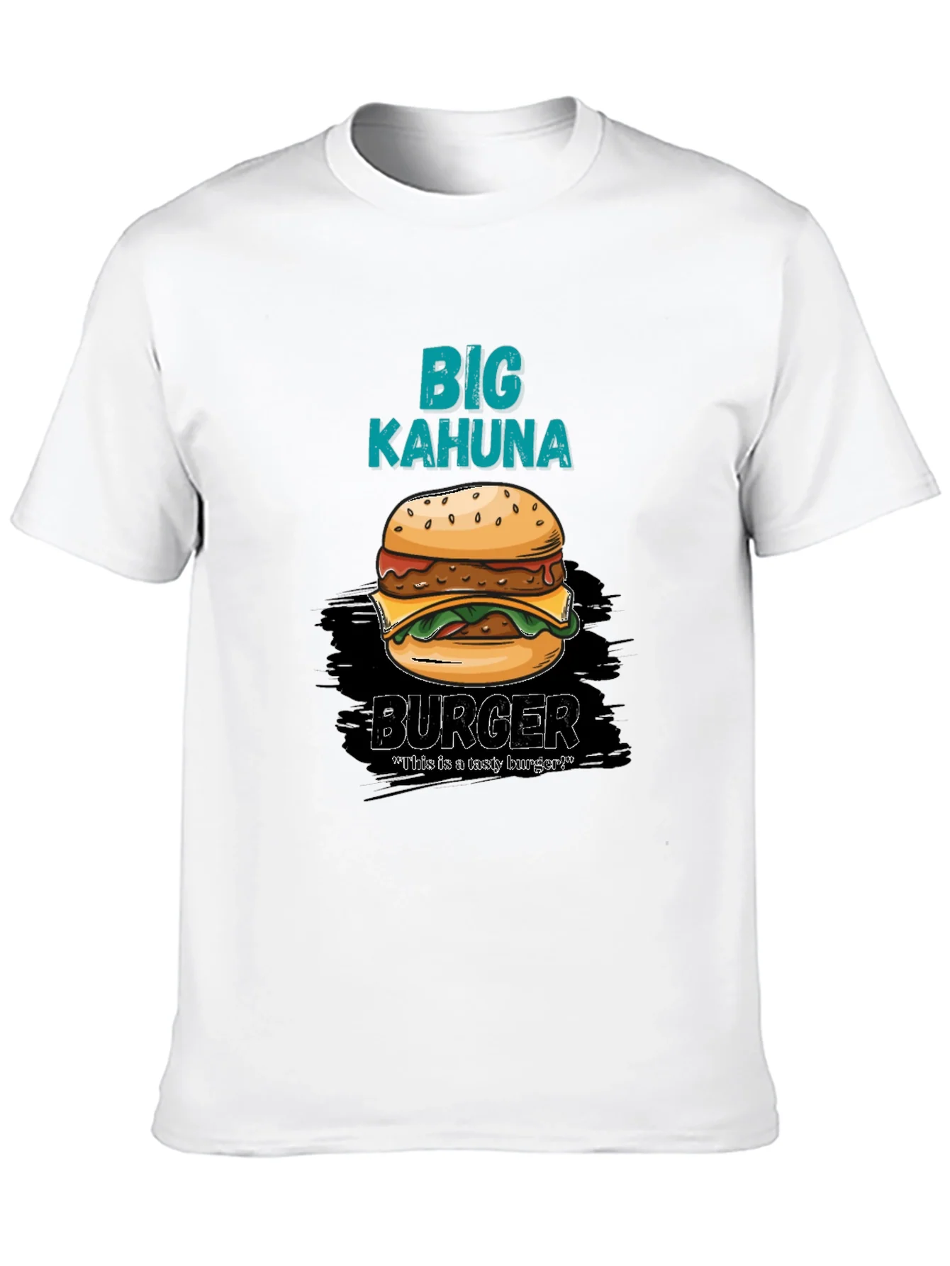 Camiseta Hombre Negra Estampado Big Kahuna Burger