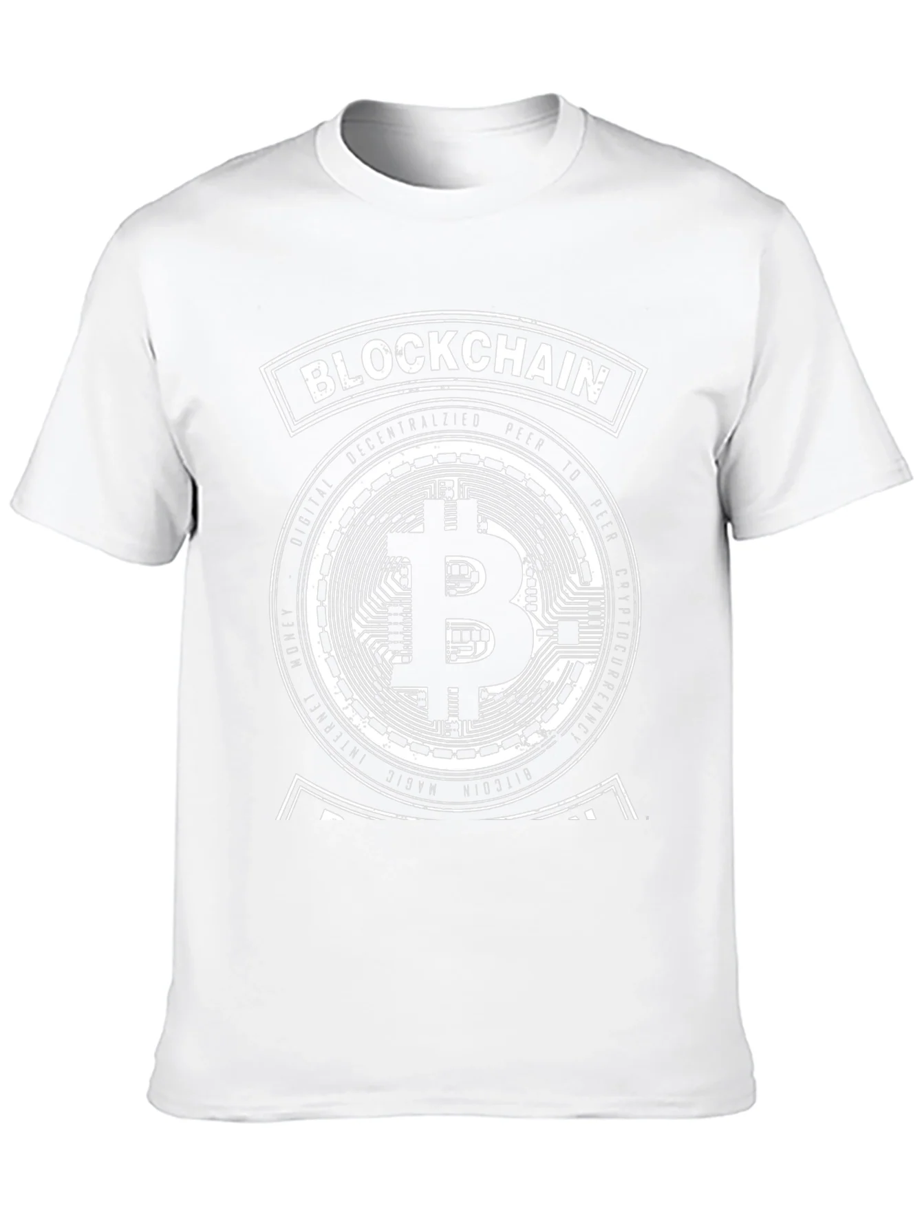 Camiseta Negra Bitcoin Blockchain Crypto