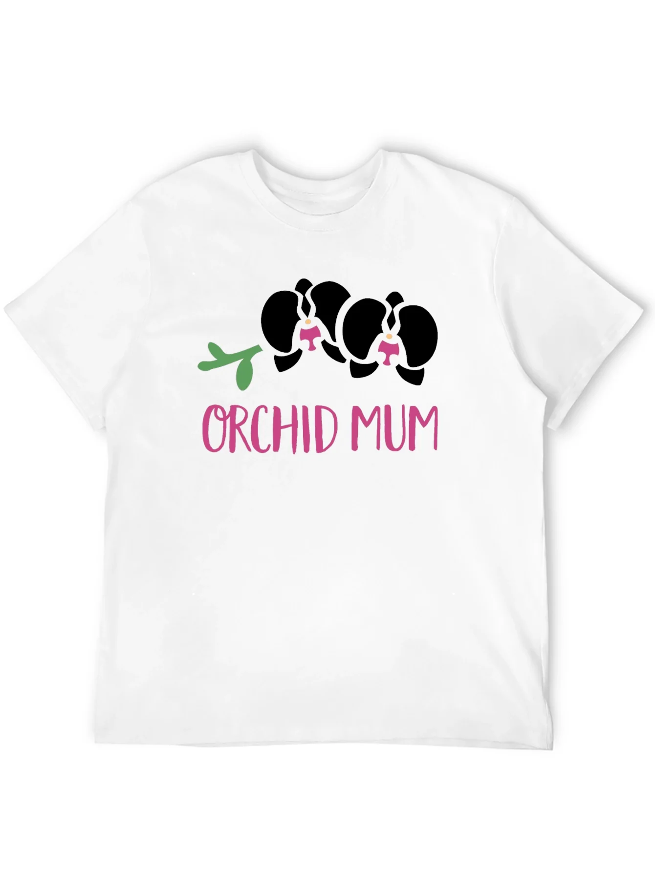 Camiseta Negra Orqu¨ªdea Mam¨¢ Dise?o Floral