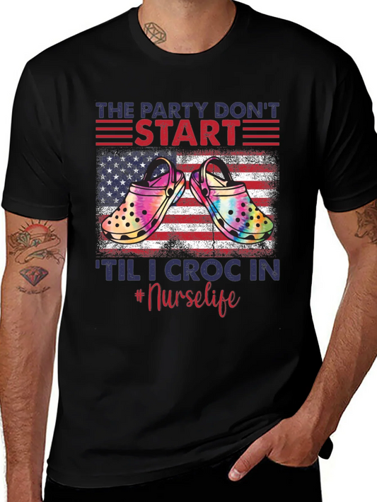 Camiseta The Party Dont Start Til I Croc In