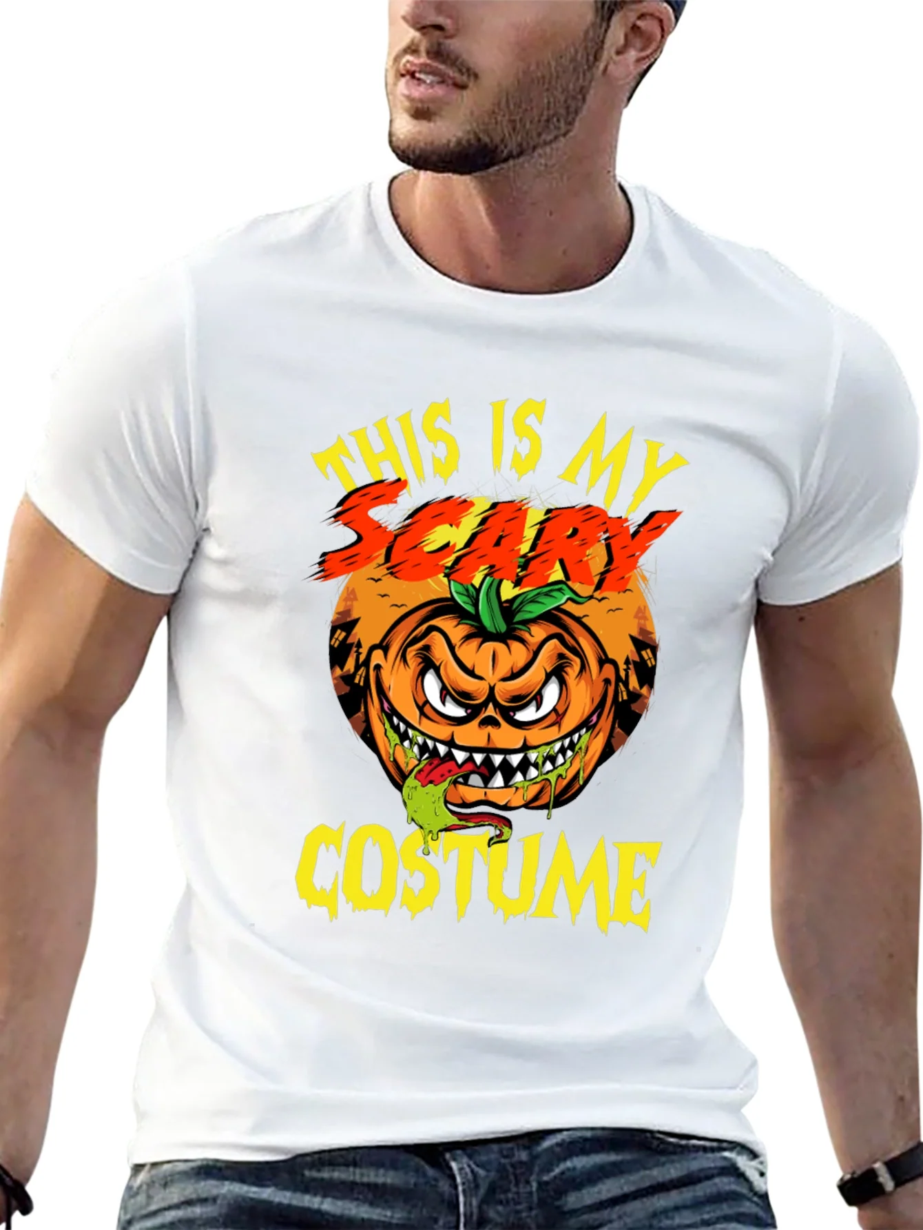 Camiseta Halloween Este Es Mi Disfraz