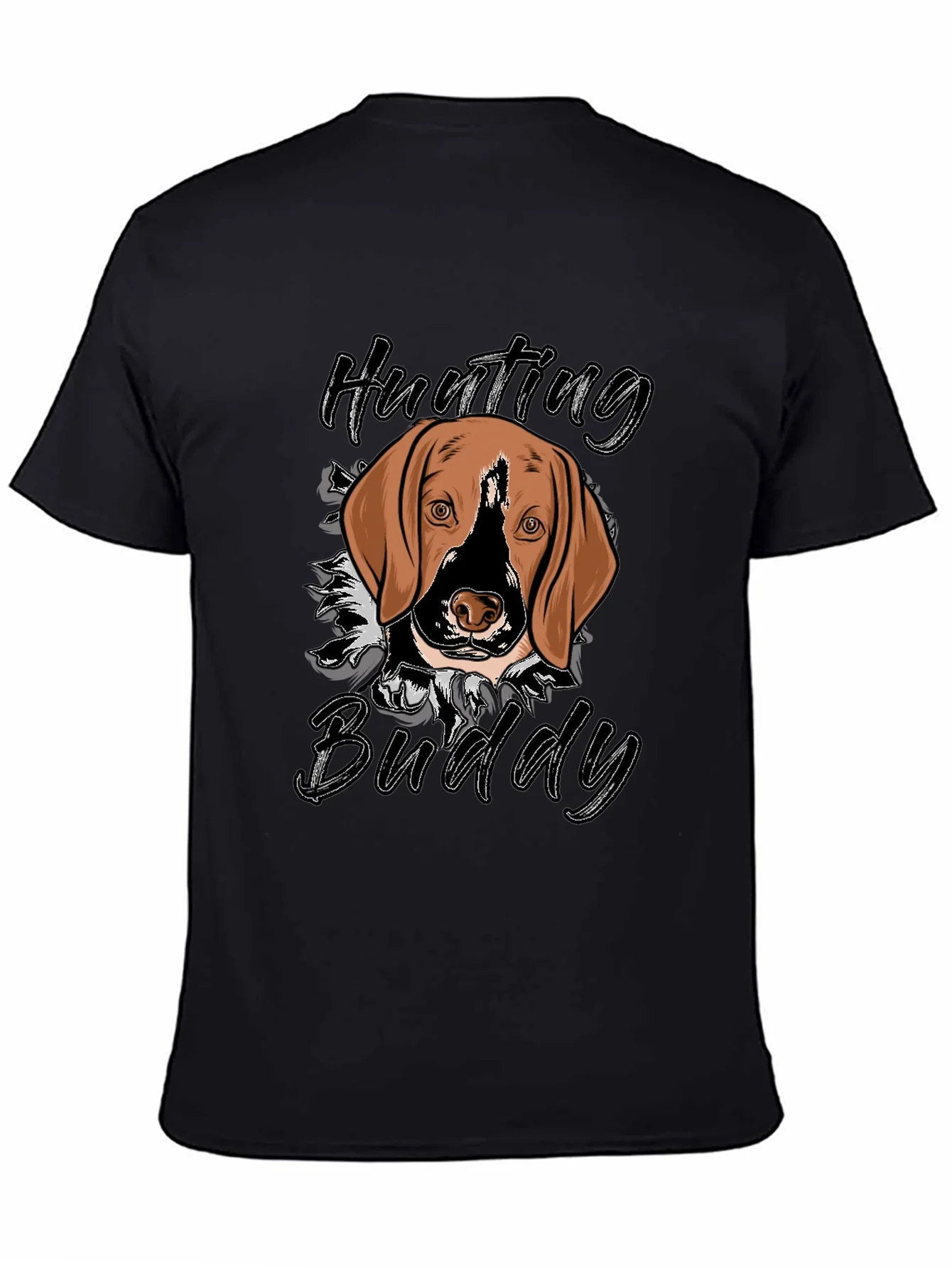 Rebbecca Hunting Buddy Dog Graphic T-Shirt