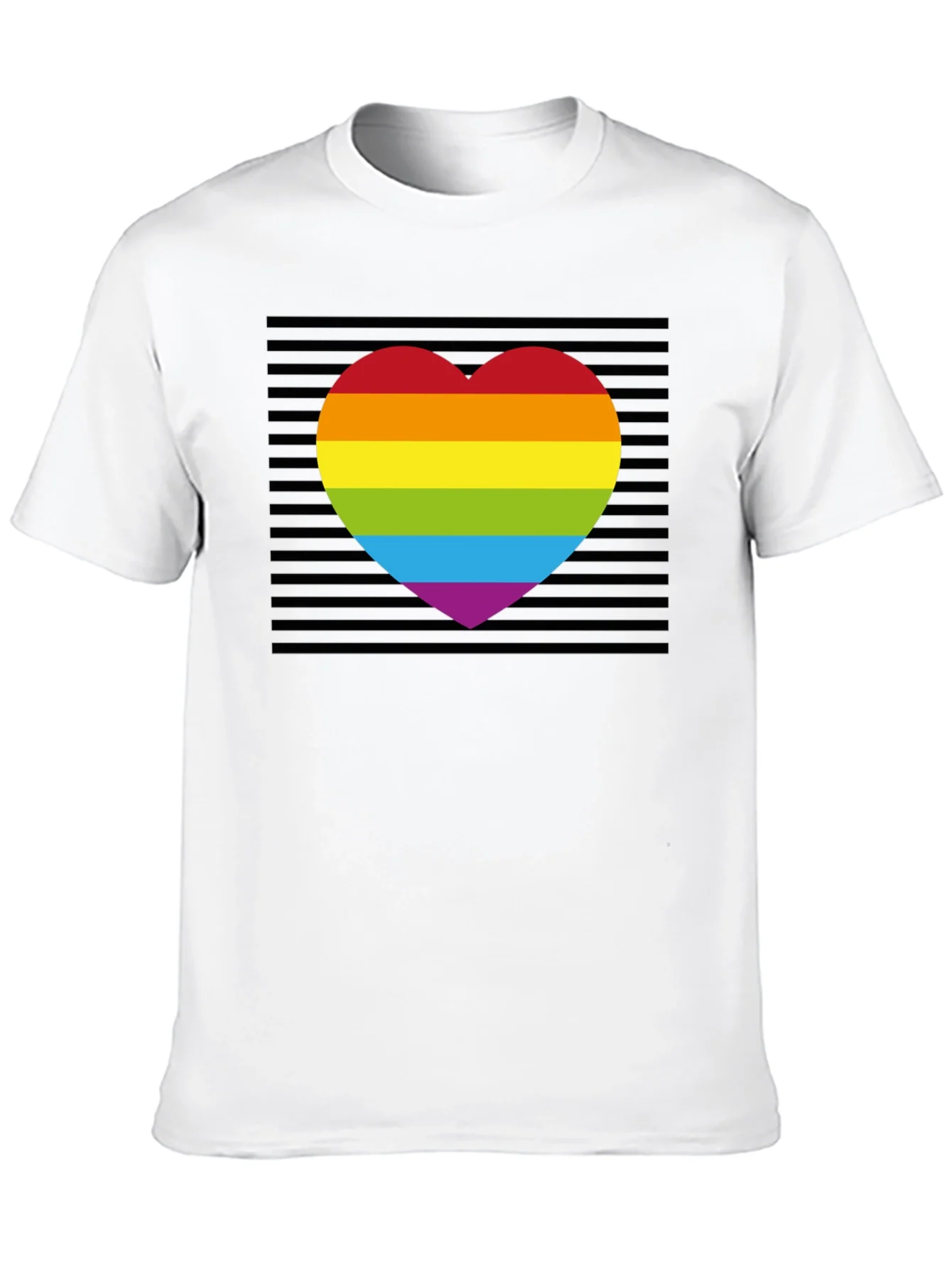 Camiseta Negra Coraz¨®n Orgullo LGBT
