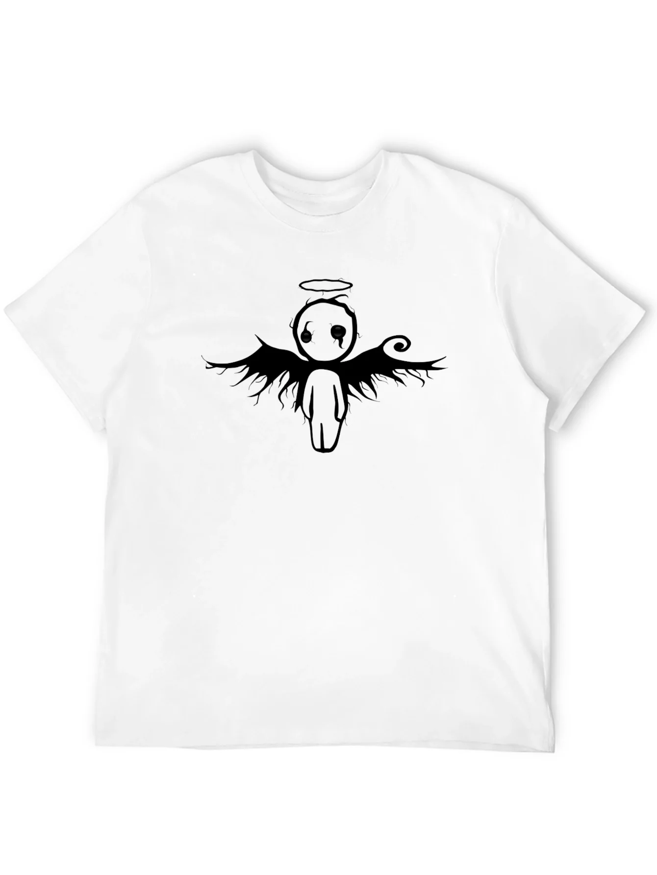 Rebbecca Emo Angel Graphic Tee - Black T-Shirt