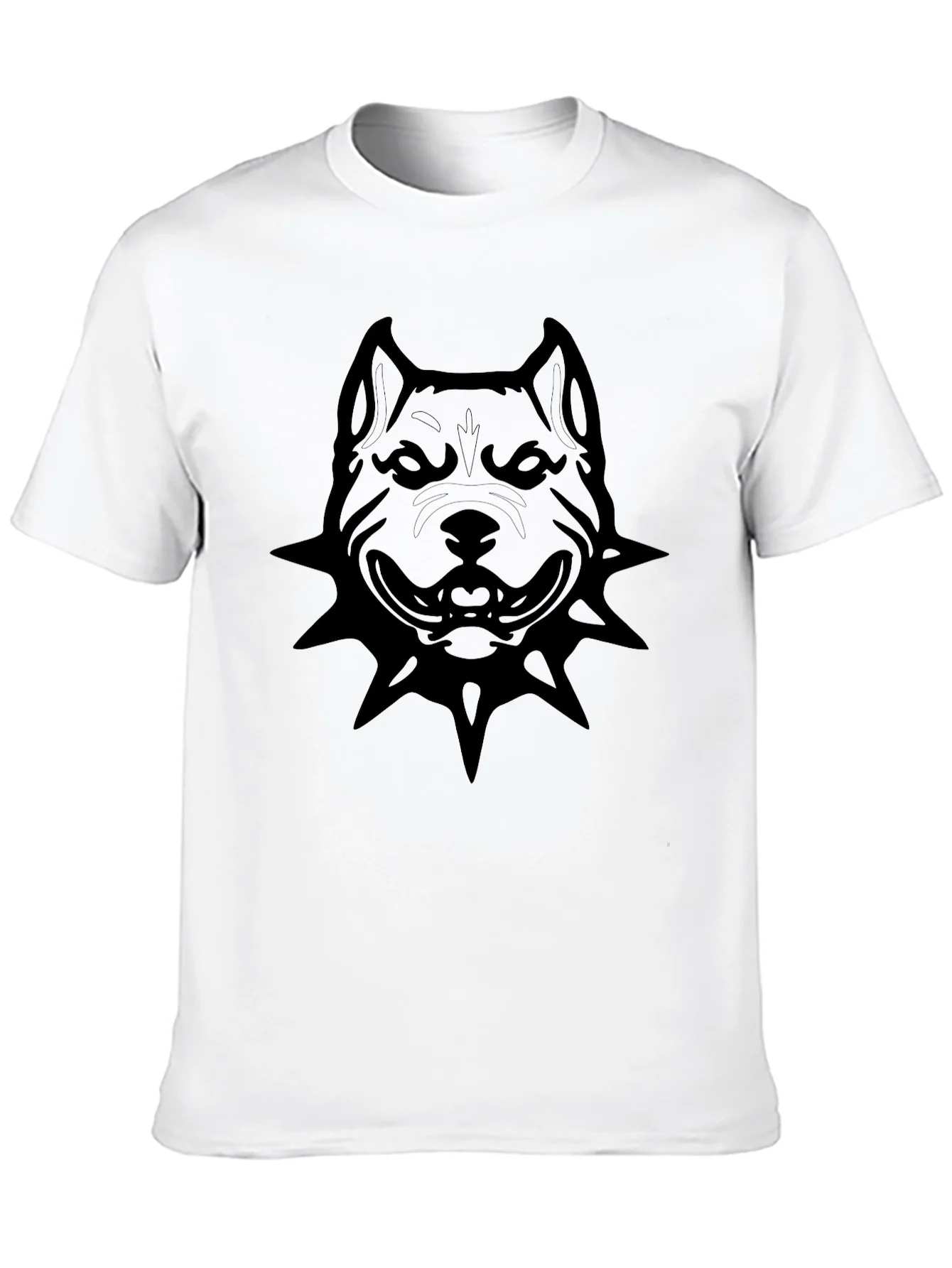 Rebbecca Mens Black Pitbull Graphic T-Shirt