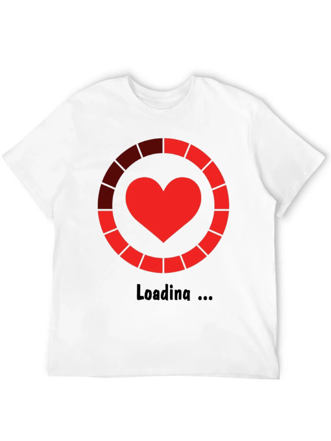 Rebbecca Heart Loading Black T-Shirt - Geeky Graphic Tee