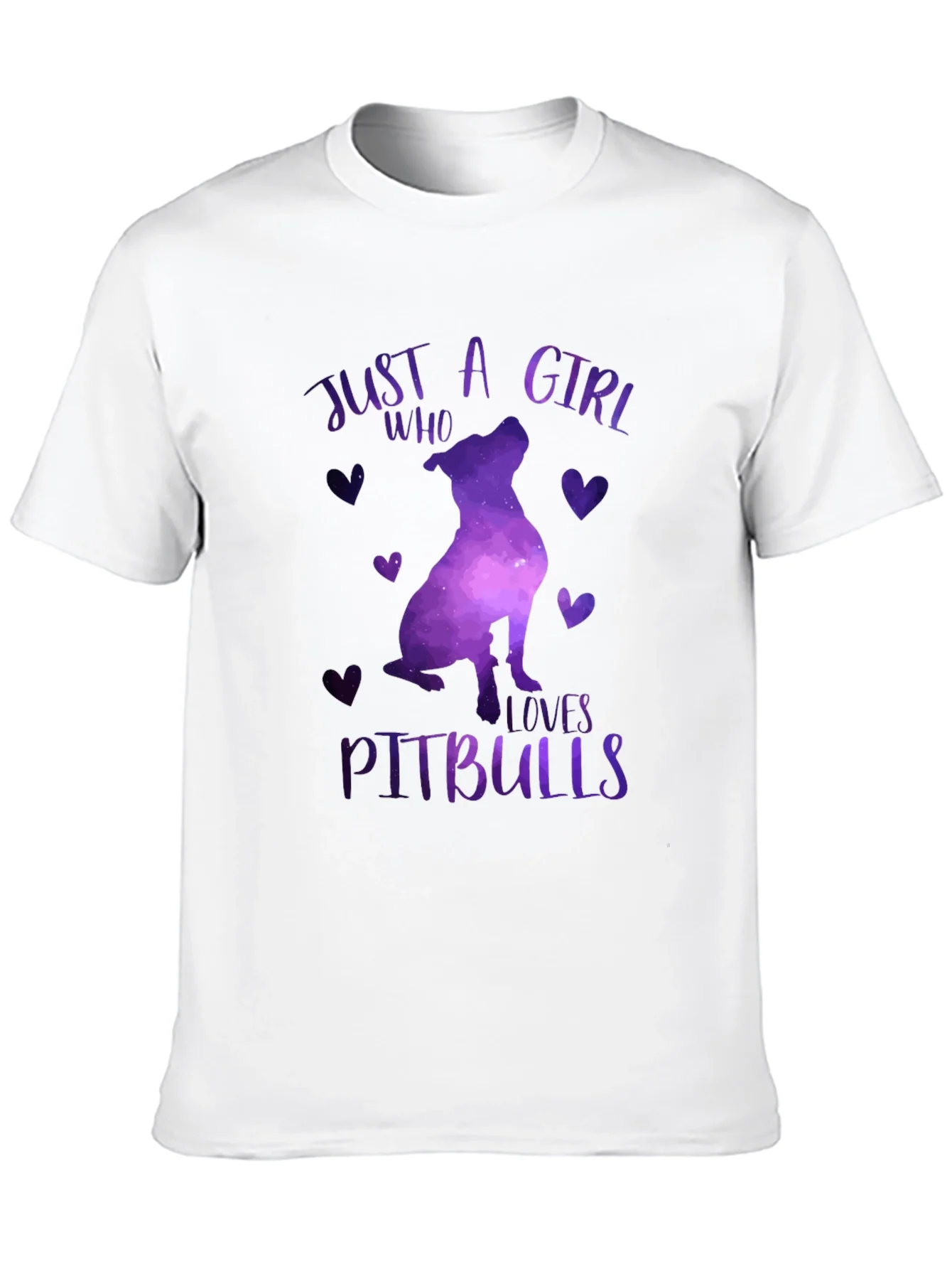 Rebbecca Just A Girl Who Loves Pitbulls T-Shirt
