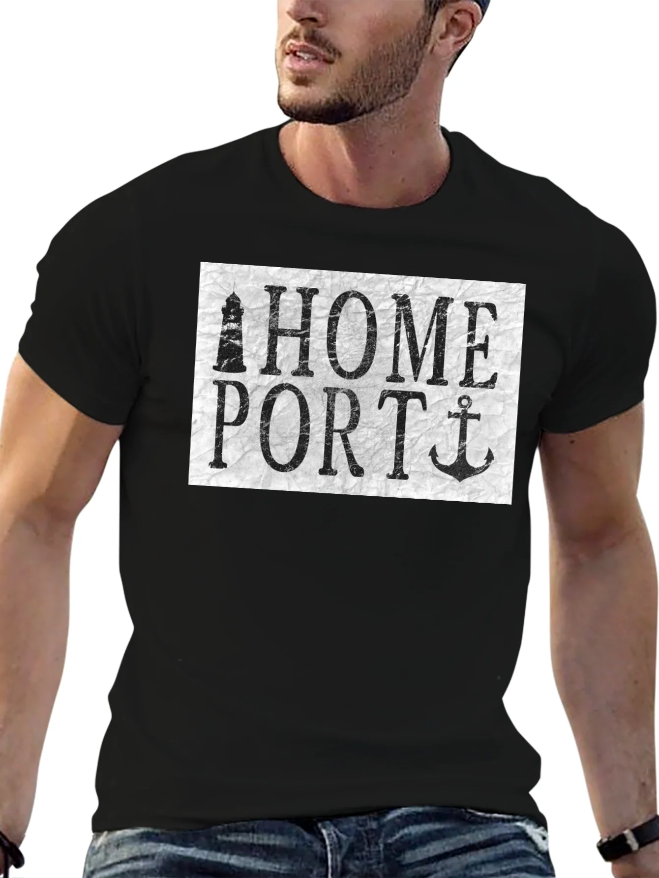 Camiseta Negra Home Port N¨¢utica