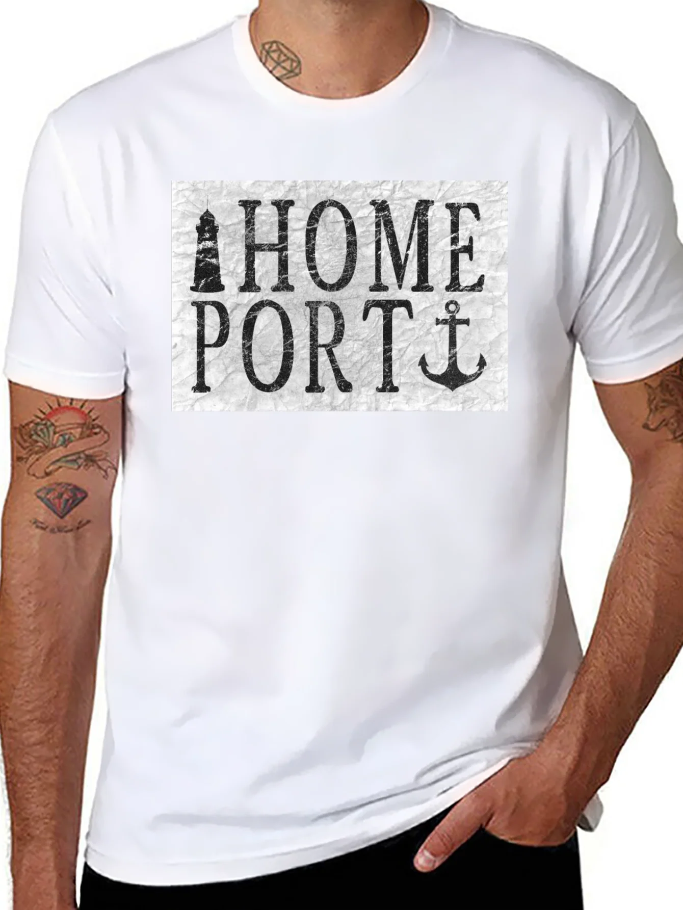 Camiseta Negra Home Port N¨¢utica