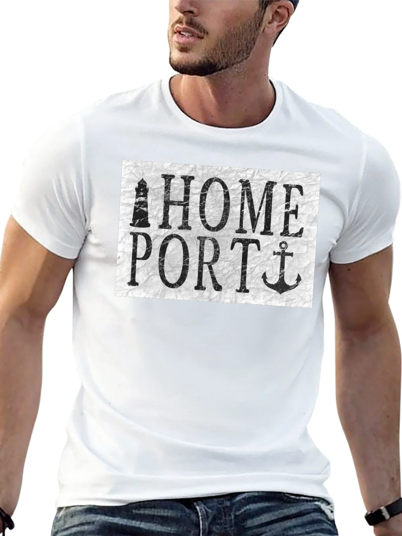 Camiseta Negra Home Port N¨¢utica
