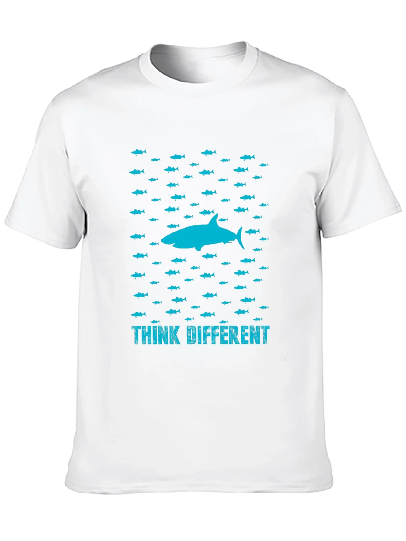 Rebbecca Think Different Shark Graphic T-Shirt