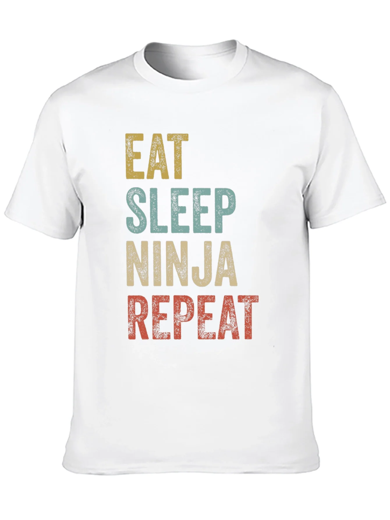 Camiseta Ninja: Come Duerme Lucha Repite
