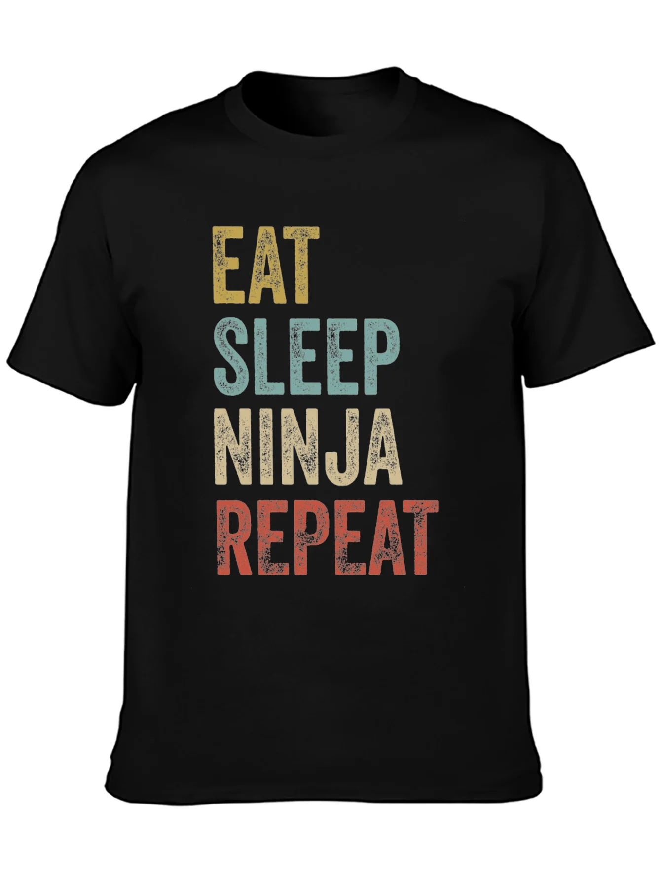 Camiseta Ninja: Come Duerme Lucha Repite