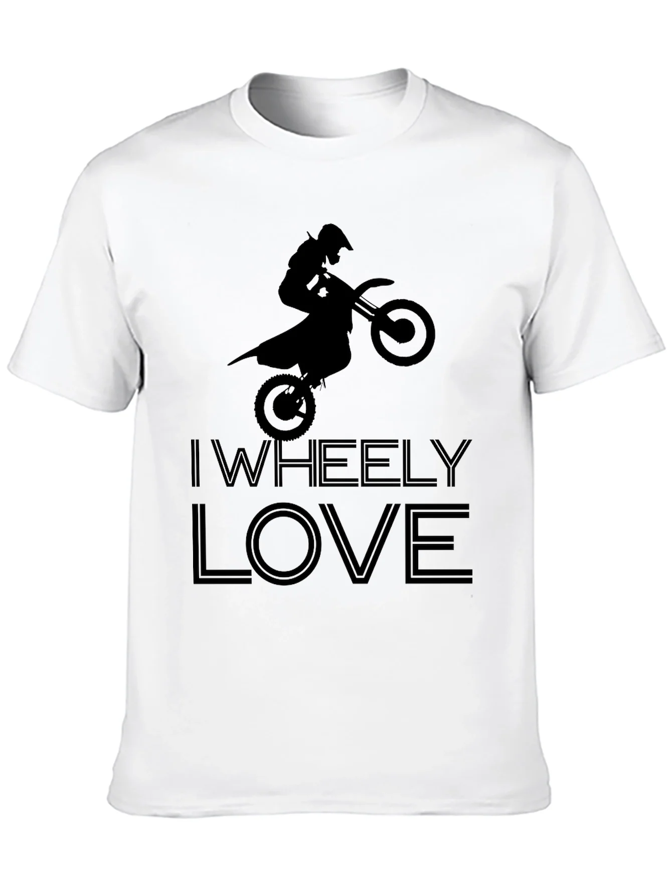 Camiseta Negra I Wheely Love Motocross