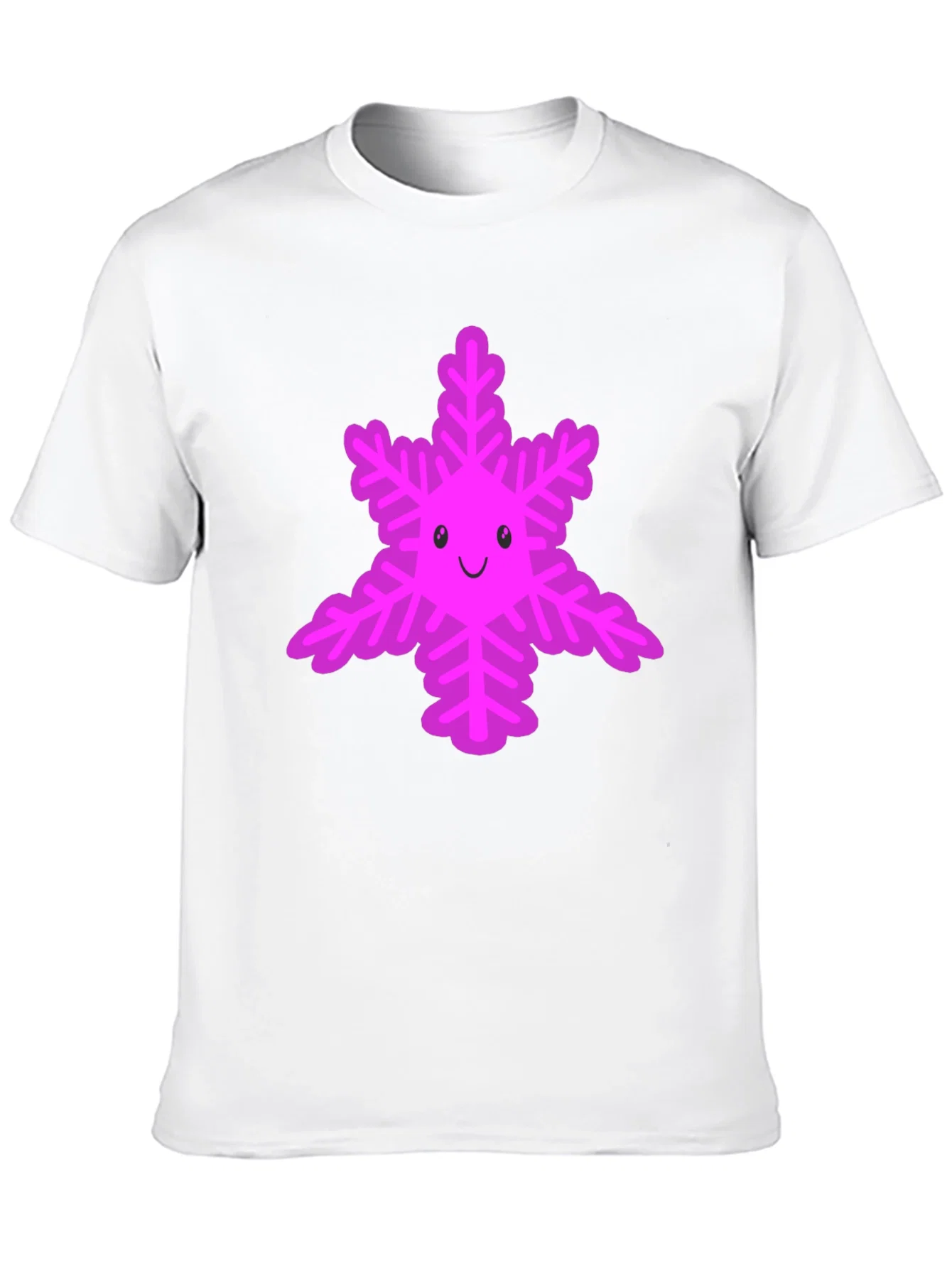 Rebbecca Cute Snowflake Graphic Tee - Black
