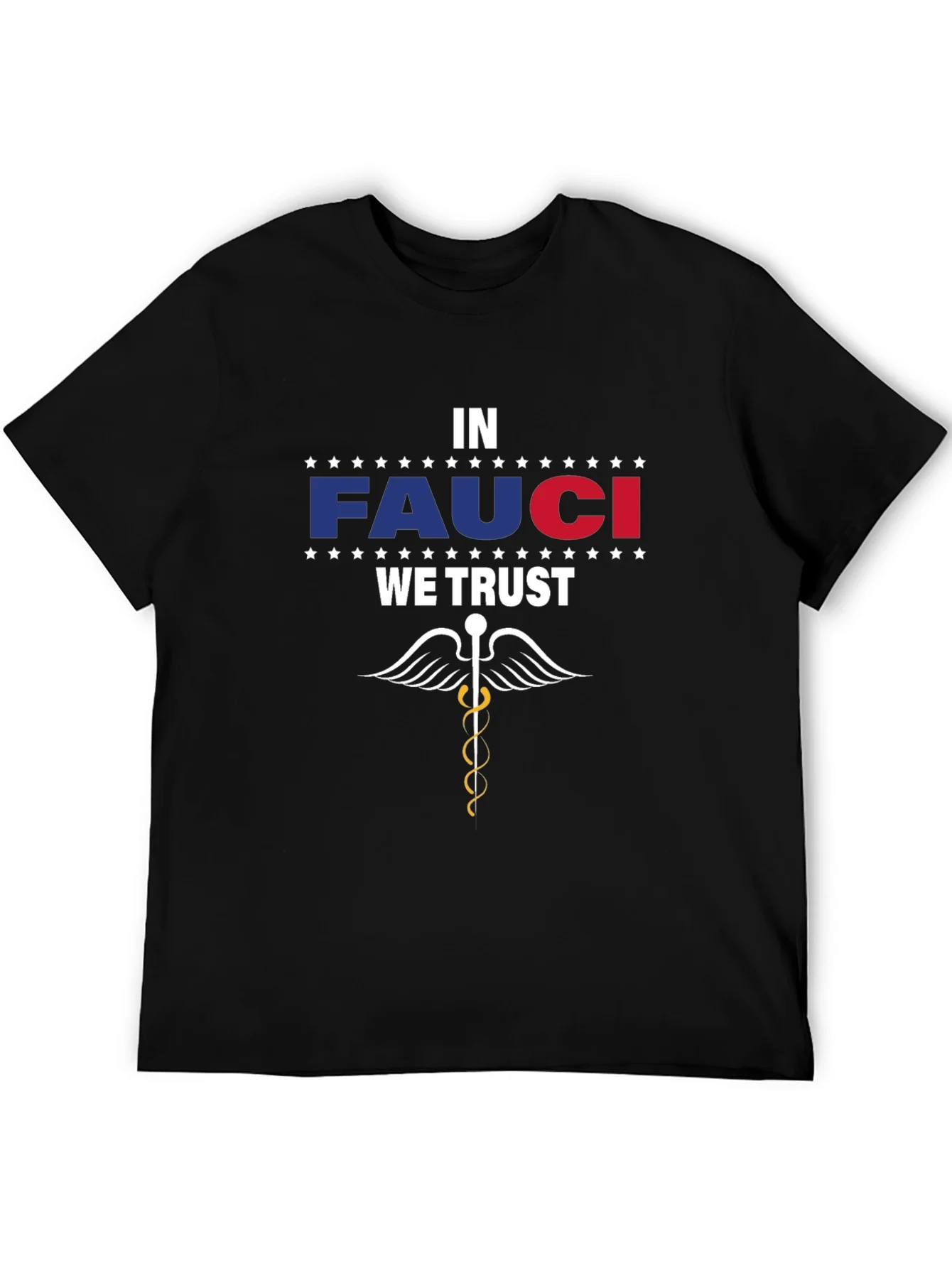 Camiseta Negra In Fauci We Trust