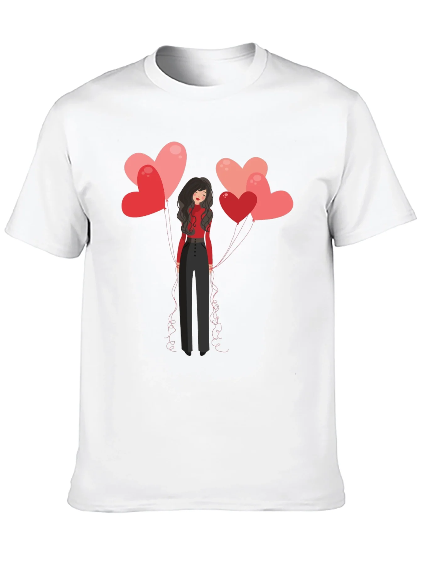 Rebbecca Heart Balloons Graphic Tee - Black