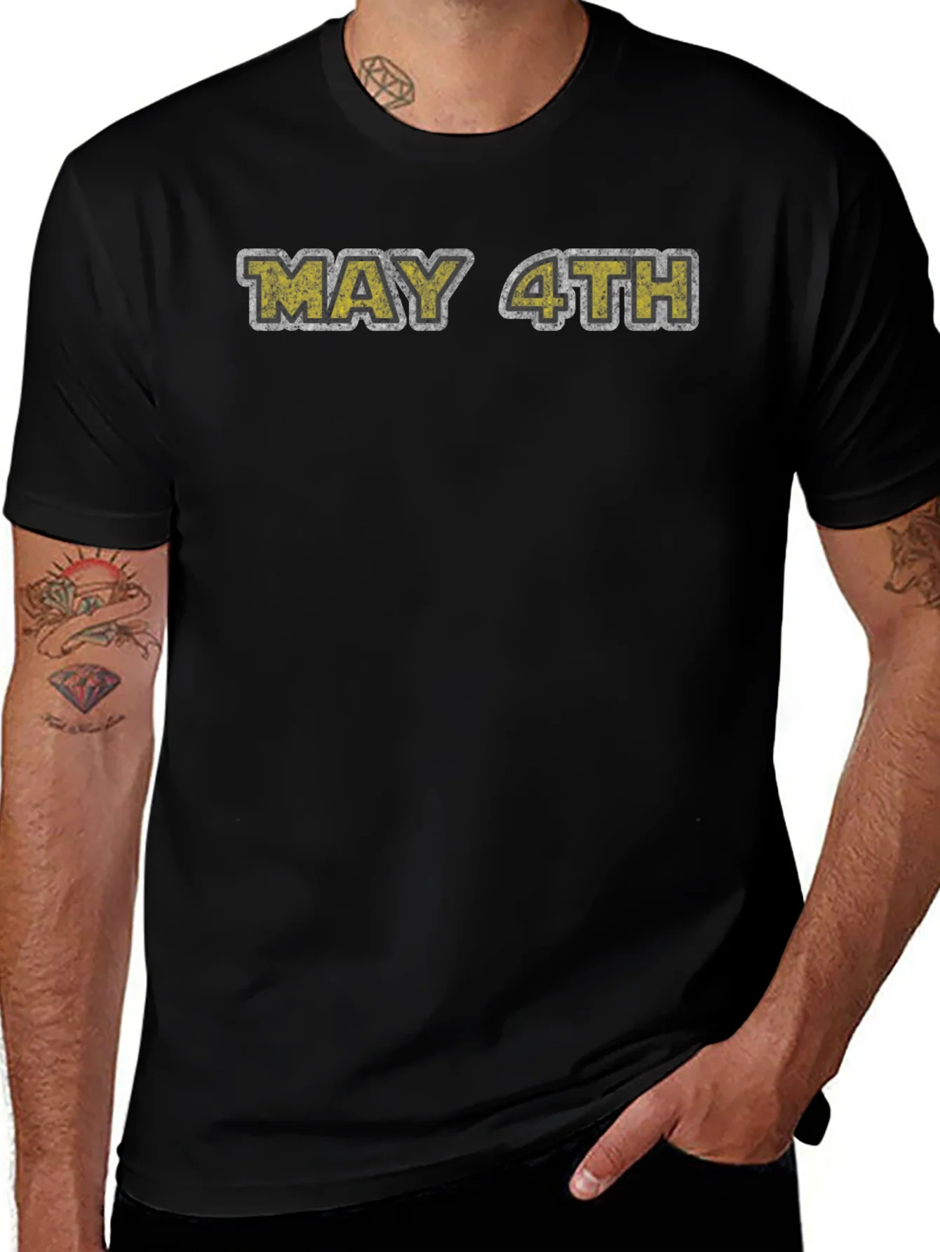 Camiseta Negra May 4th - Ideal para Fans